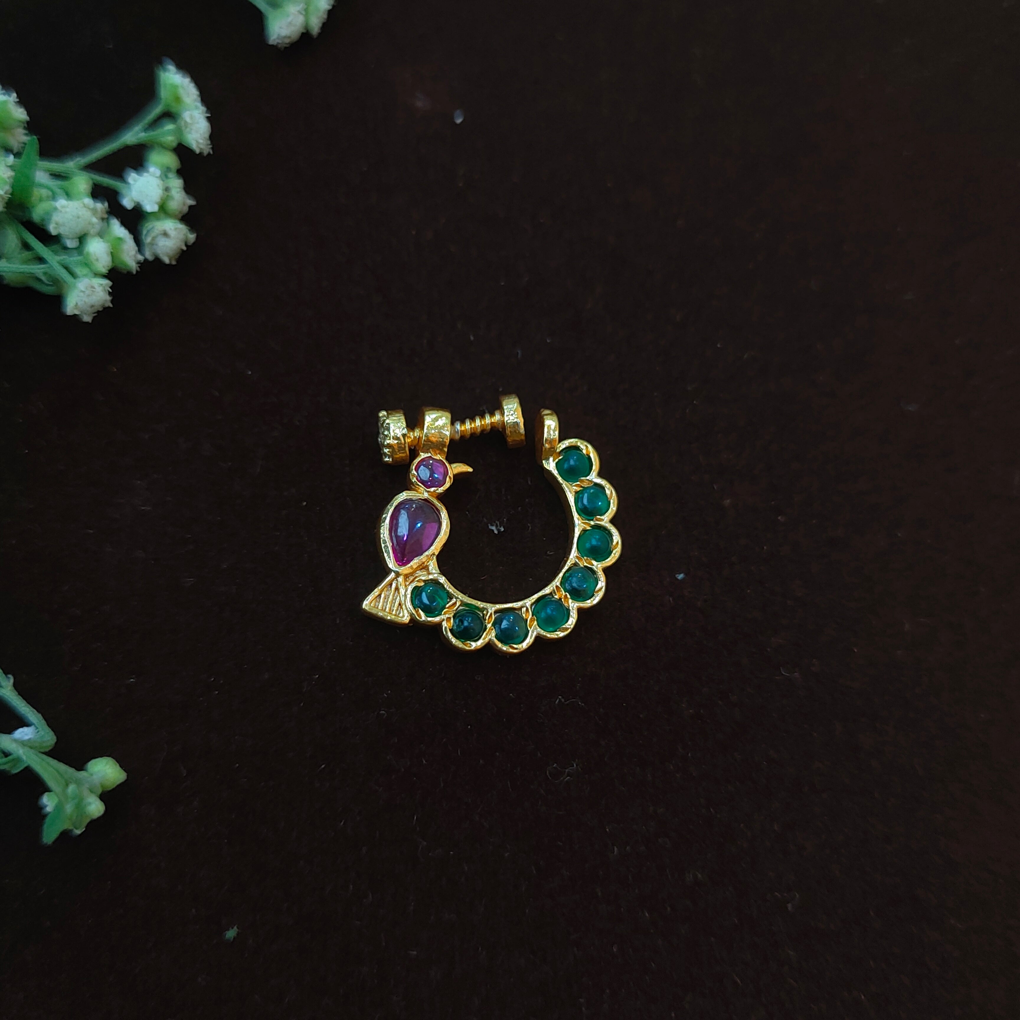 Pure 925 Silver Traditional Nath - 0062