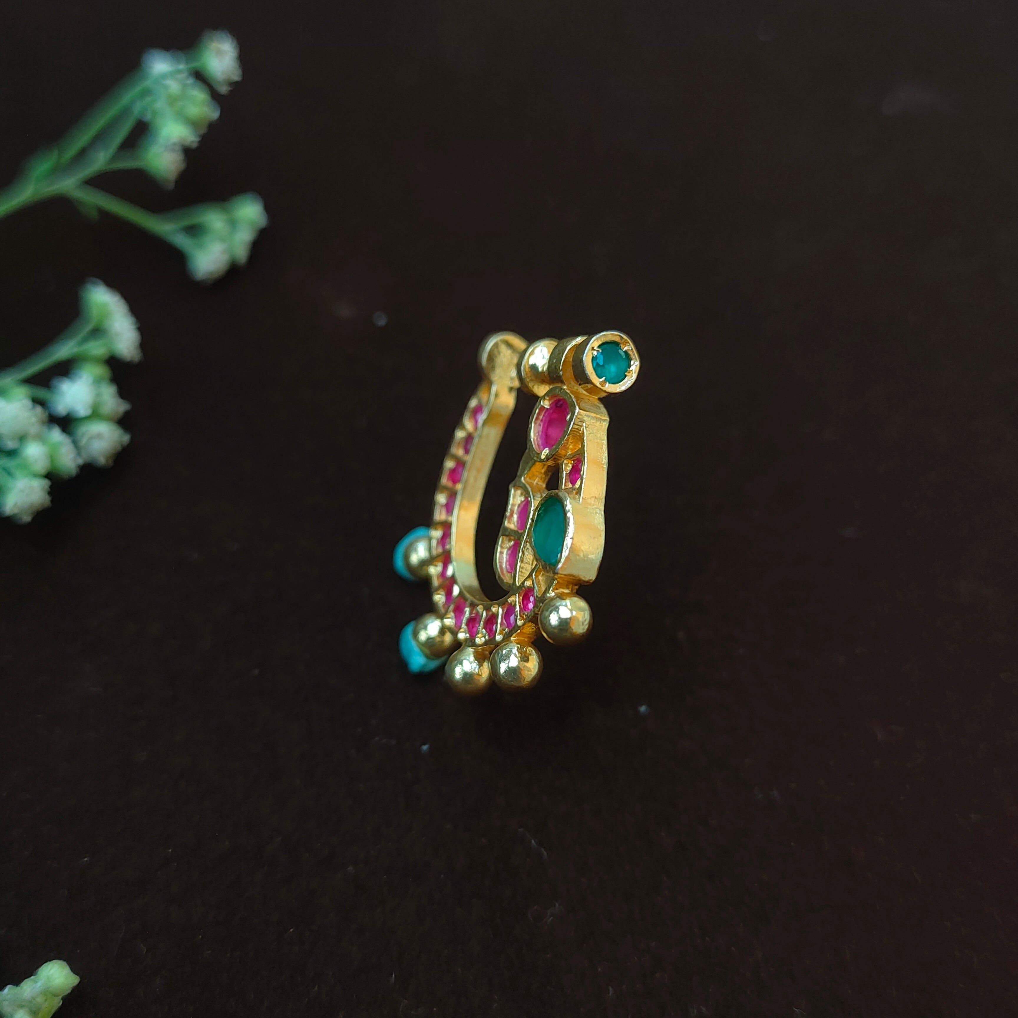 Pure 925 Silver Traditional Nath -0049