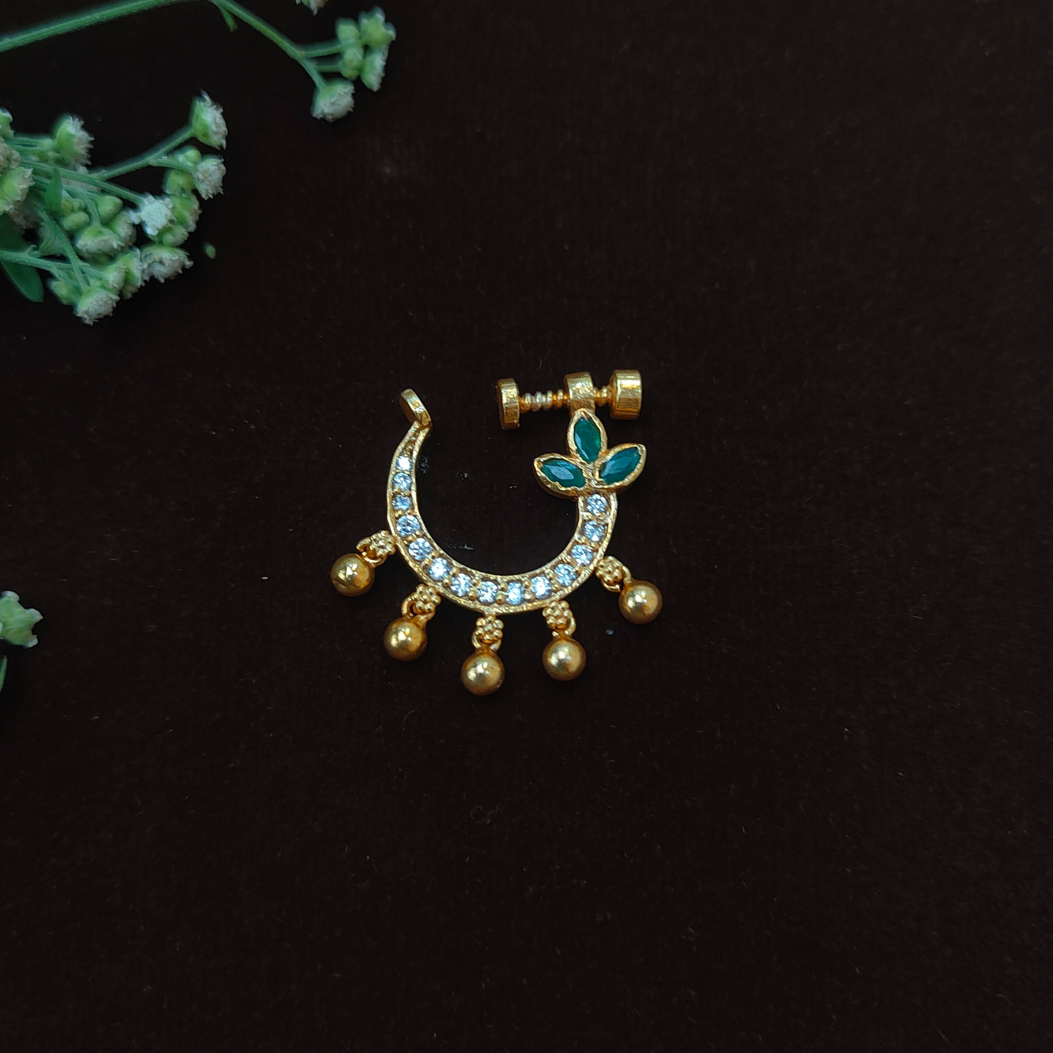 Pure 925 Silver Traditional Nath - 0055