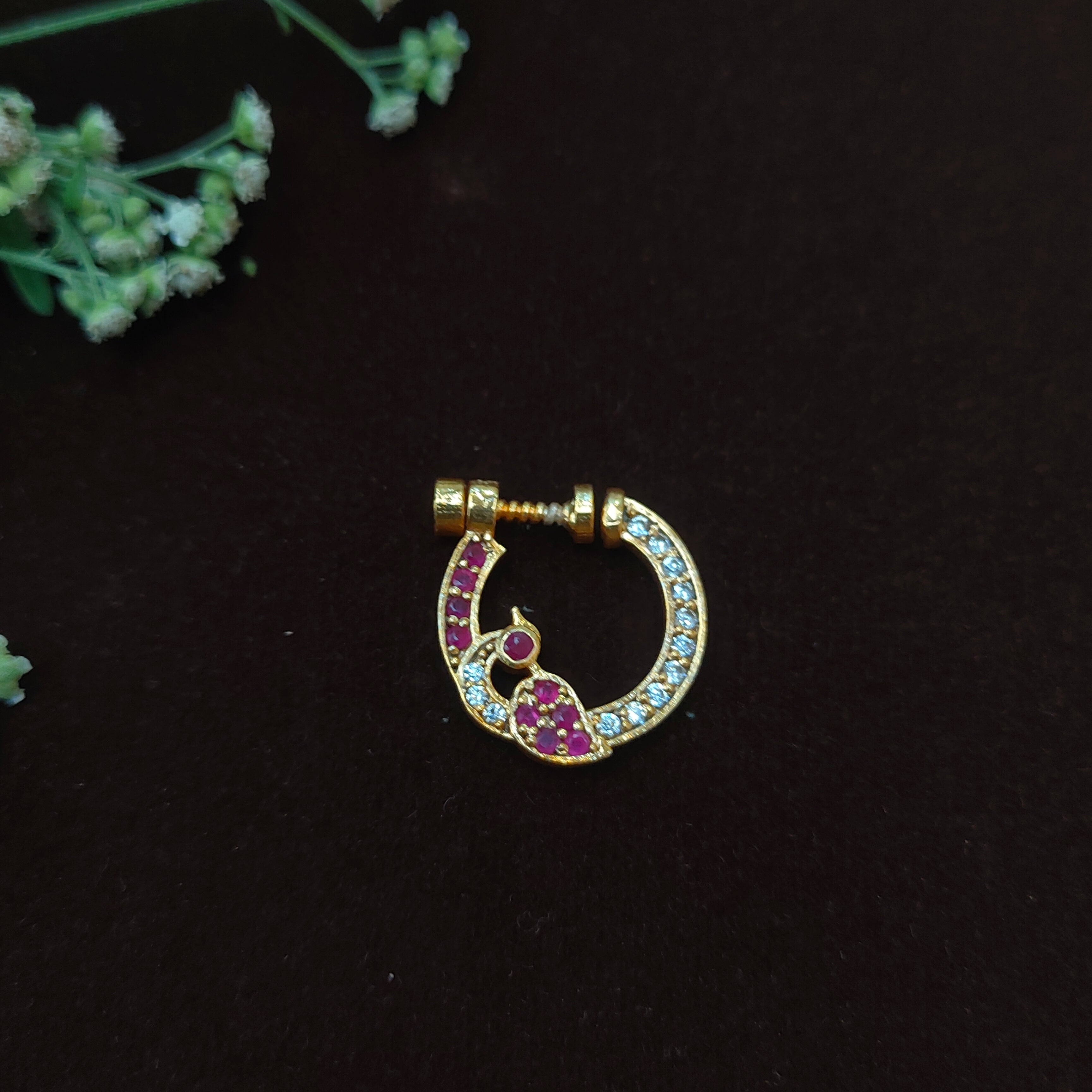 Pure 925 Silver Traditional Nath - 0066