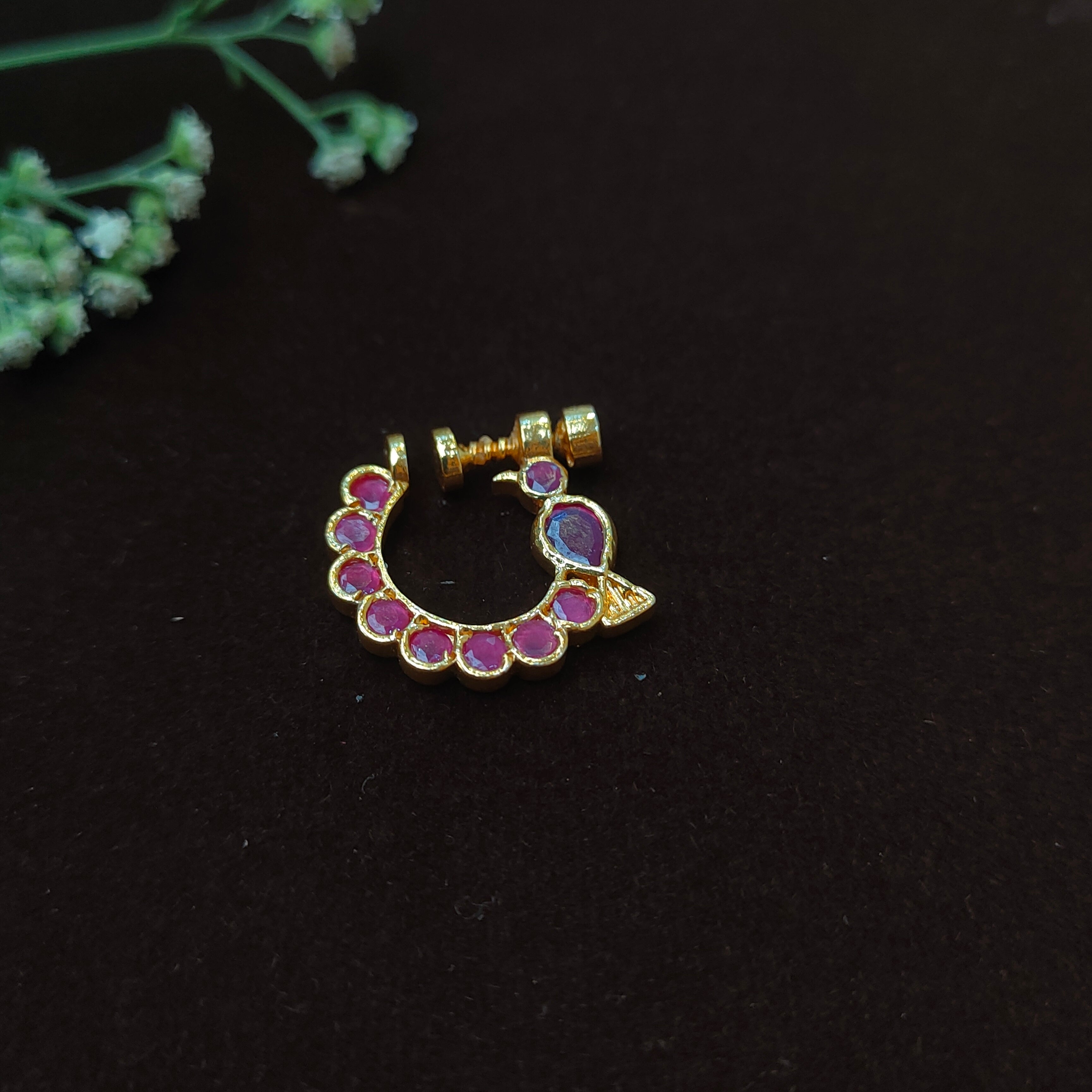 Pure 925 Silver Traditional Nath - 0061