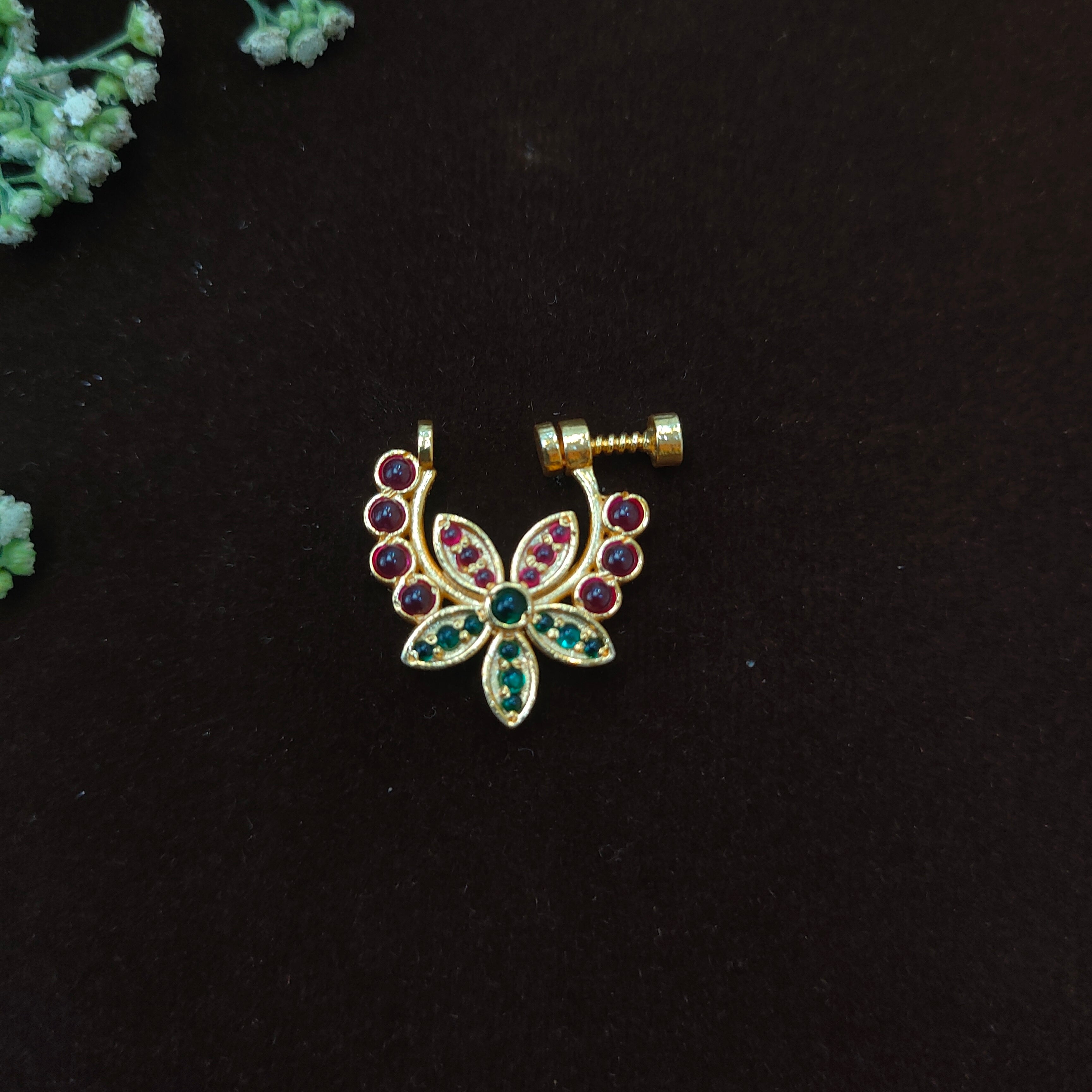 Pure 925 Silver Traditional Nath - 0045