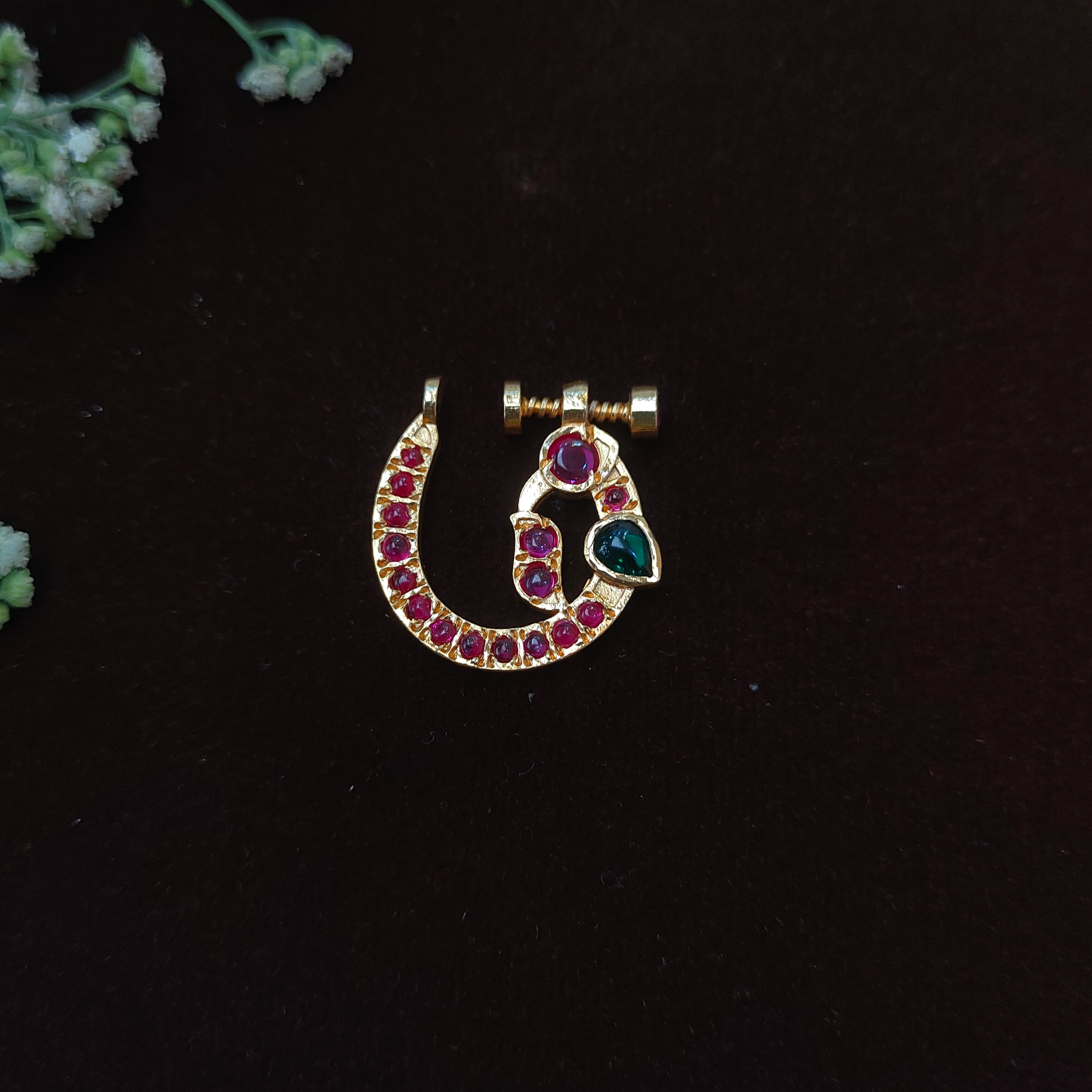 Pure 925 Silver Traditional Nath - 0050