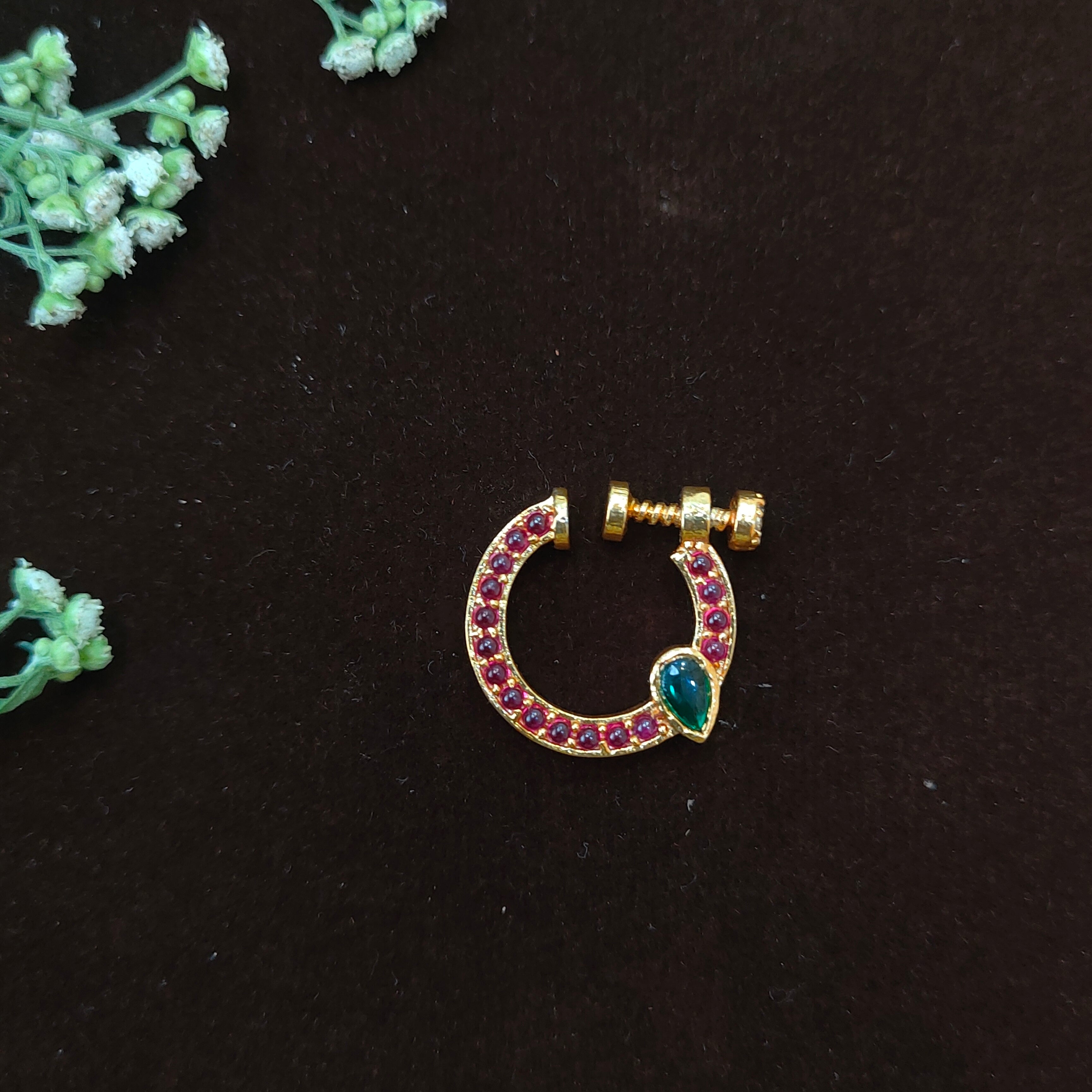 Pure 925 Silver Traditional Nath - 0064