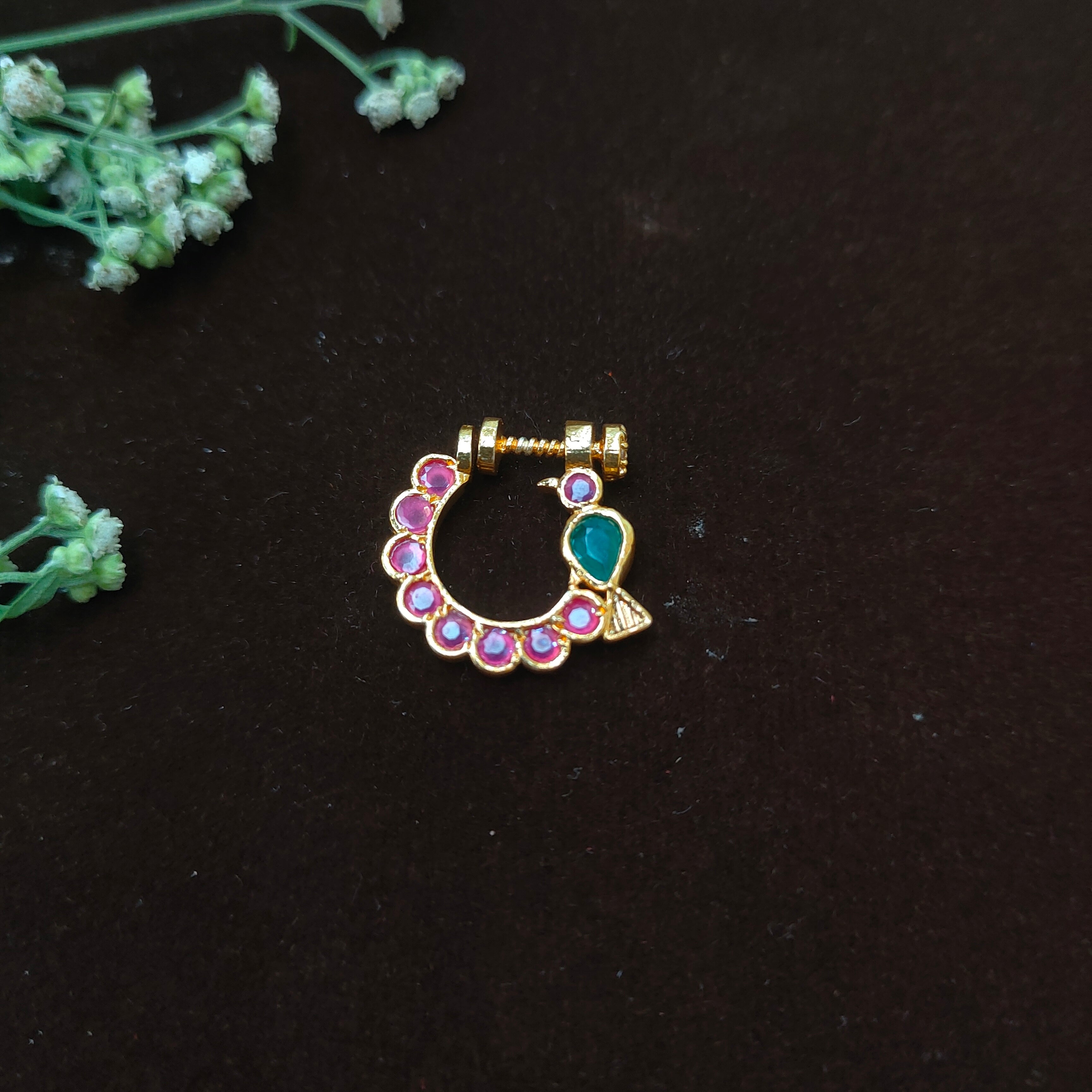 Pure 925 Silver Traditional Nath - 0060