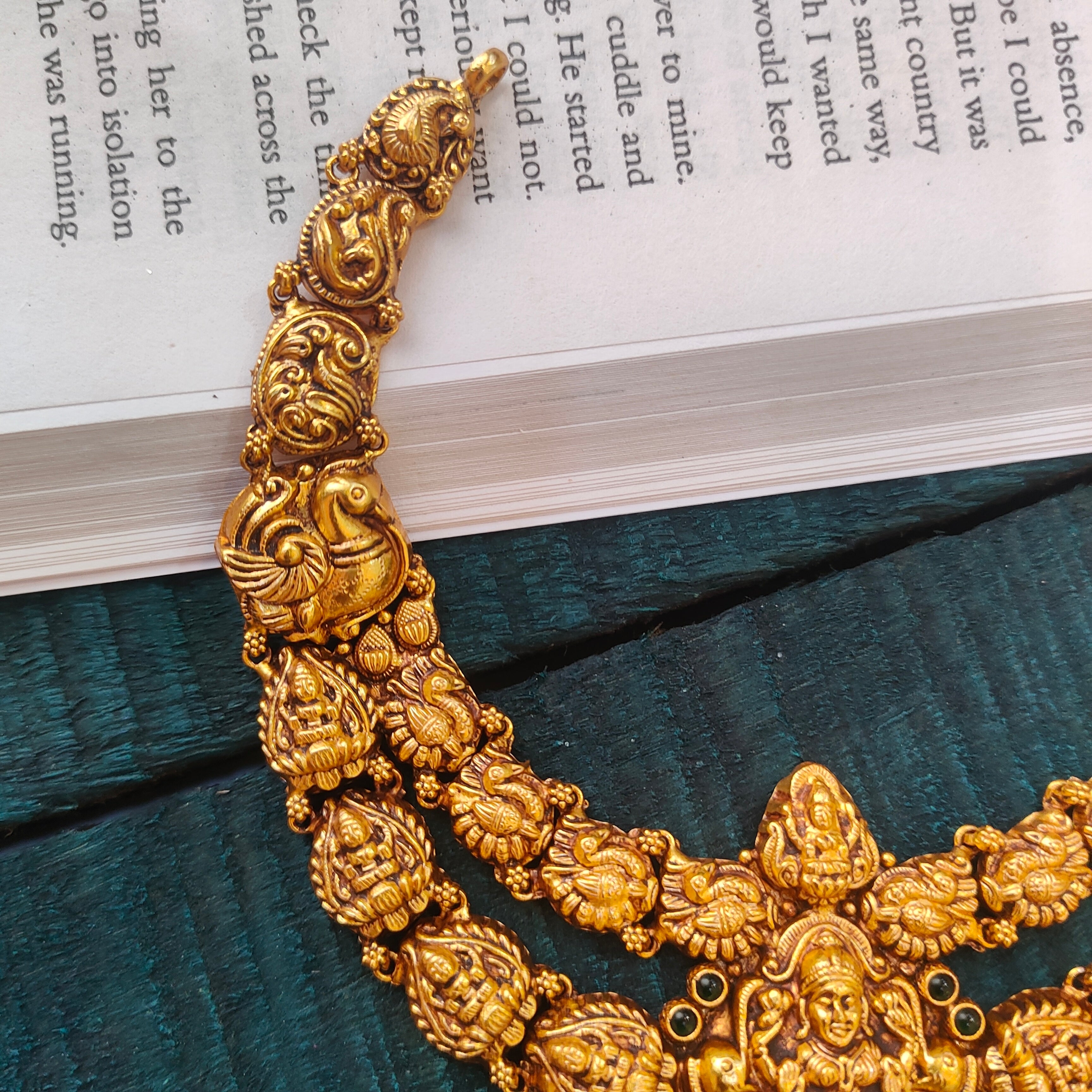 925 Silver Lakshmi Nakshi Necklace -0529