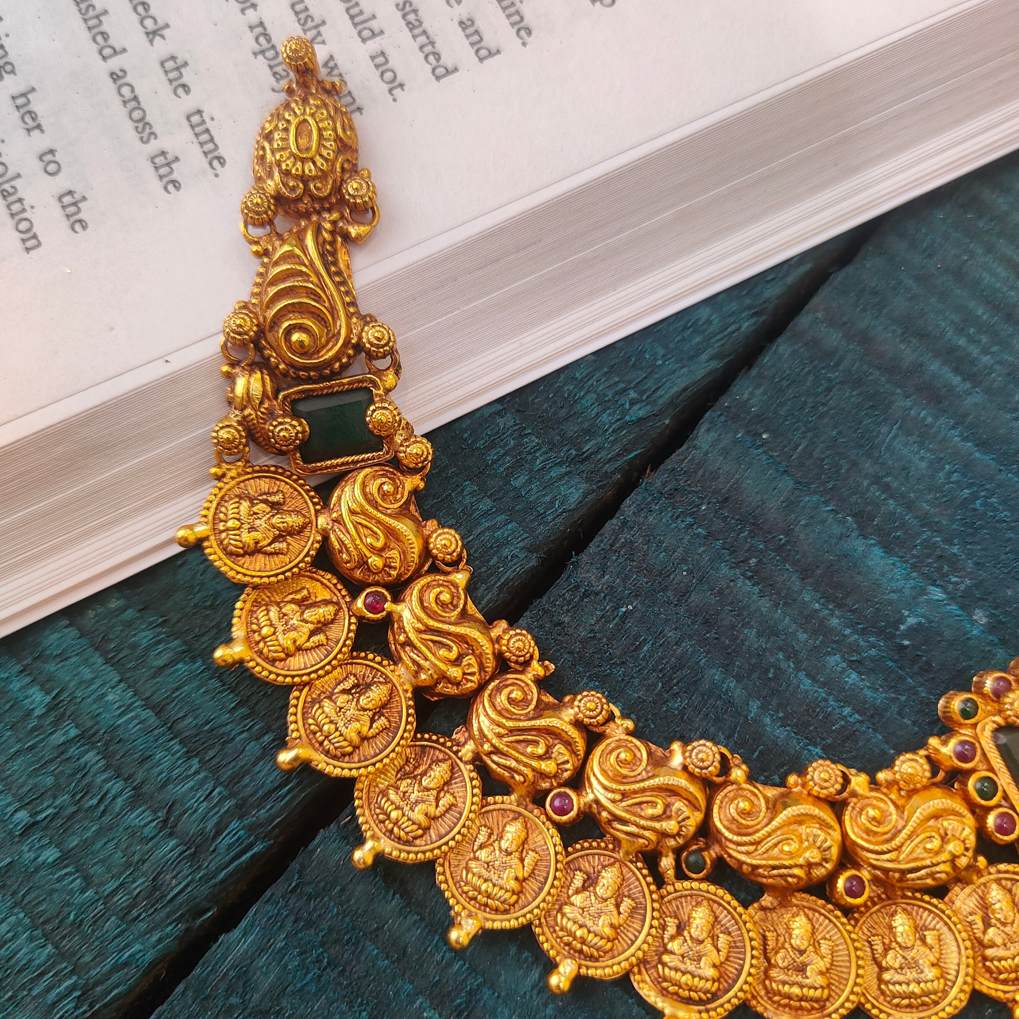 925 Silver Lakshmi Nakshi Necklace -0517