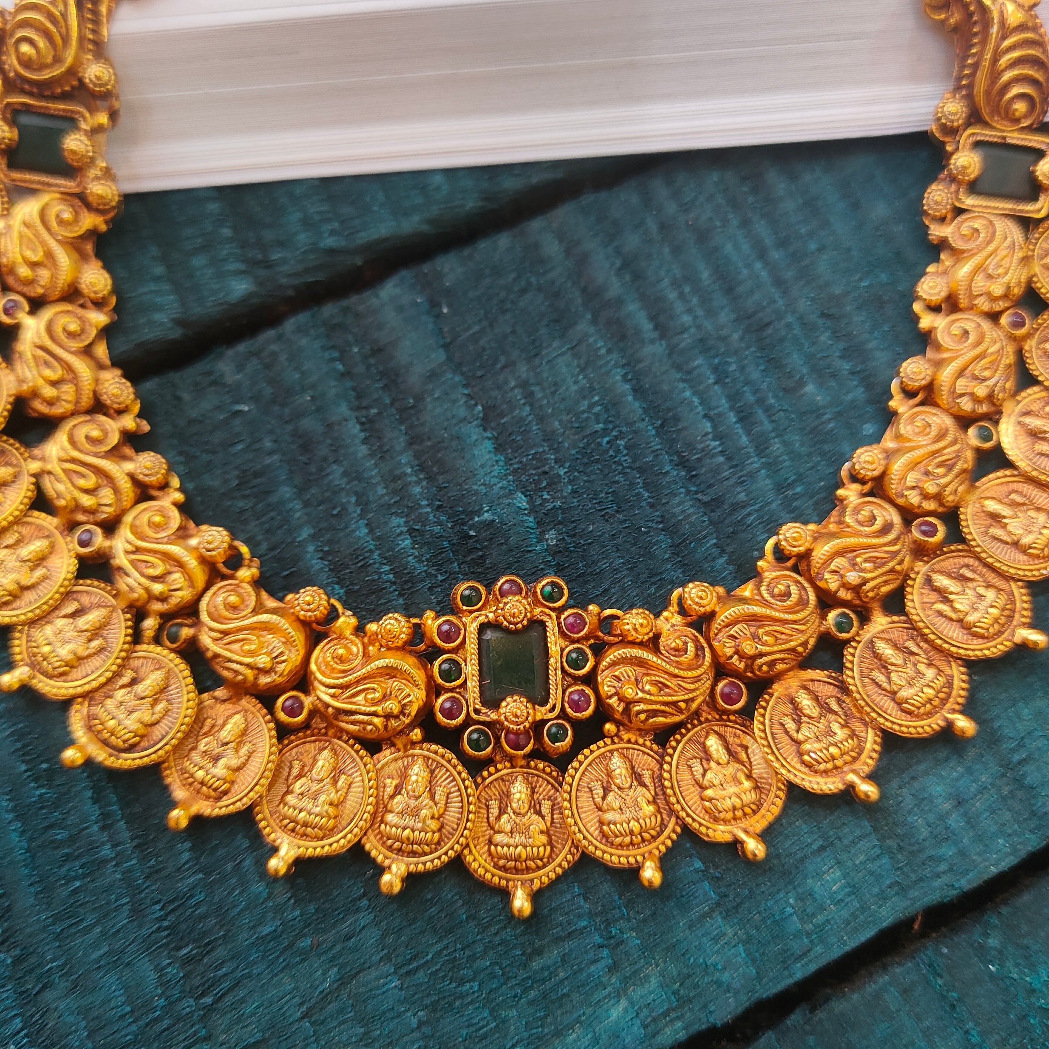 925 Silver Lakshmi Nakshi Necklace -0517