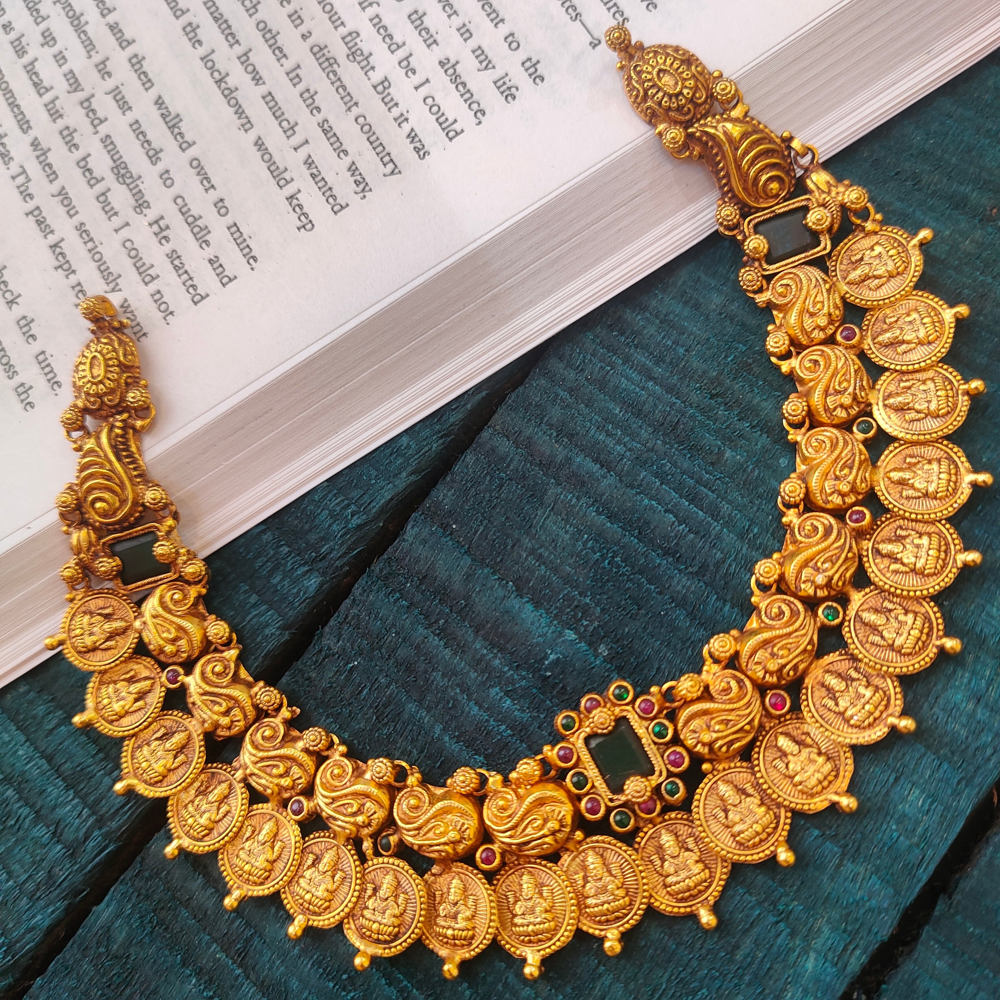 925 Silver Lakshmi Nakshi Necklace -0517