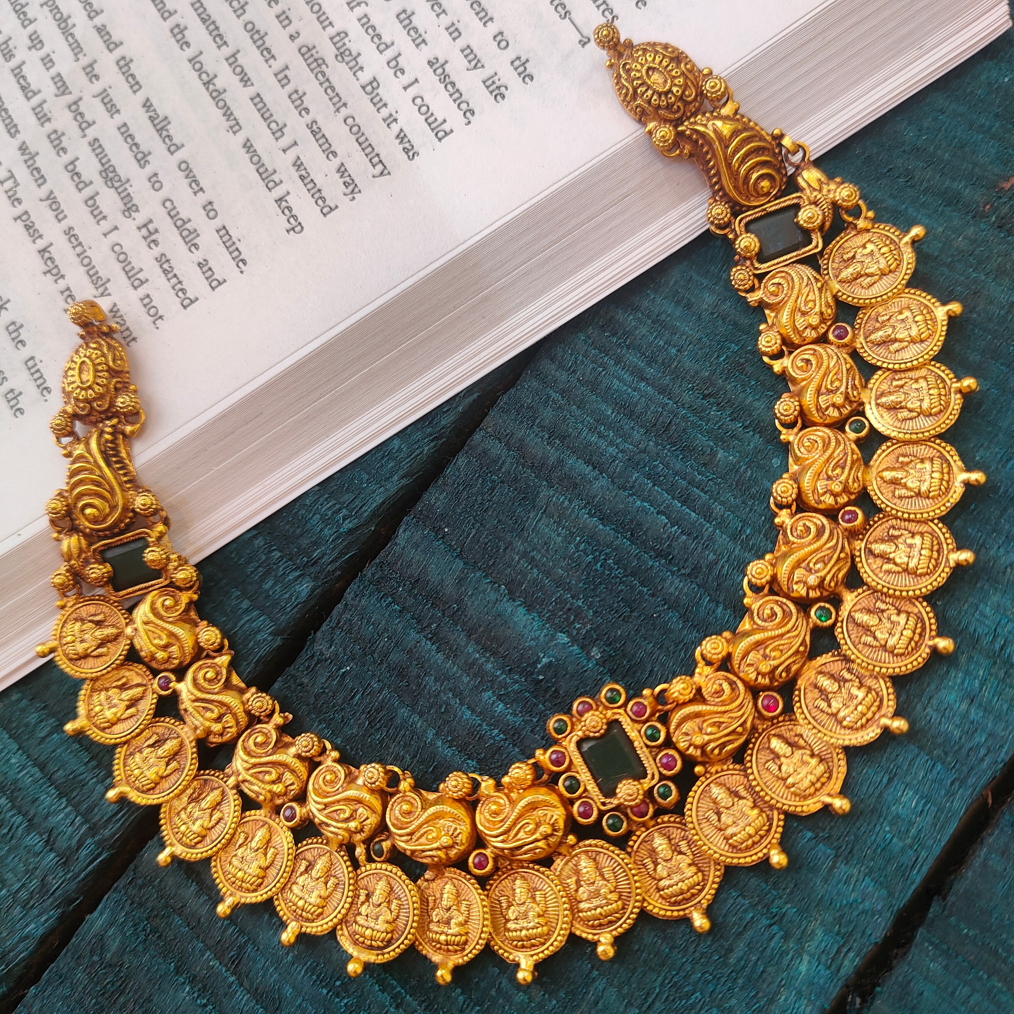 925 Silver Lakshmi Nakshi Necklace -0517