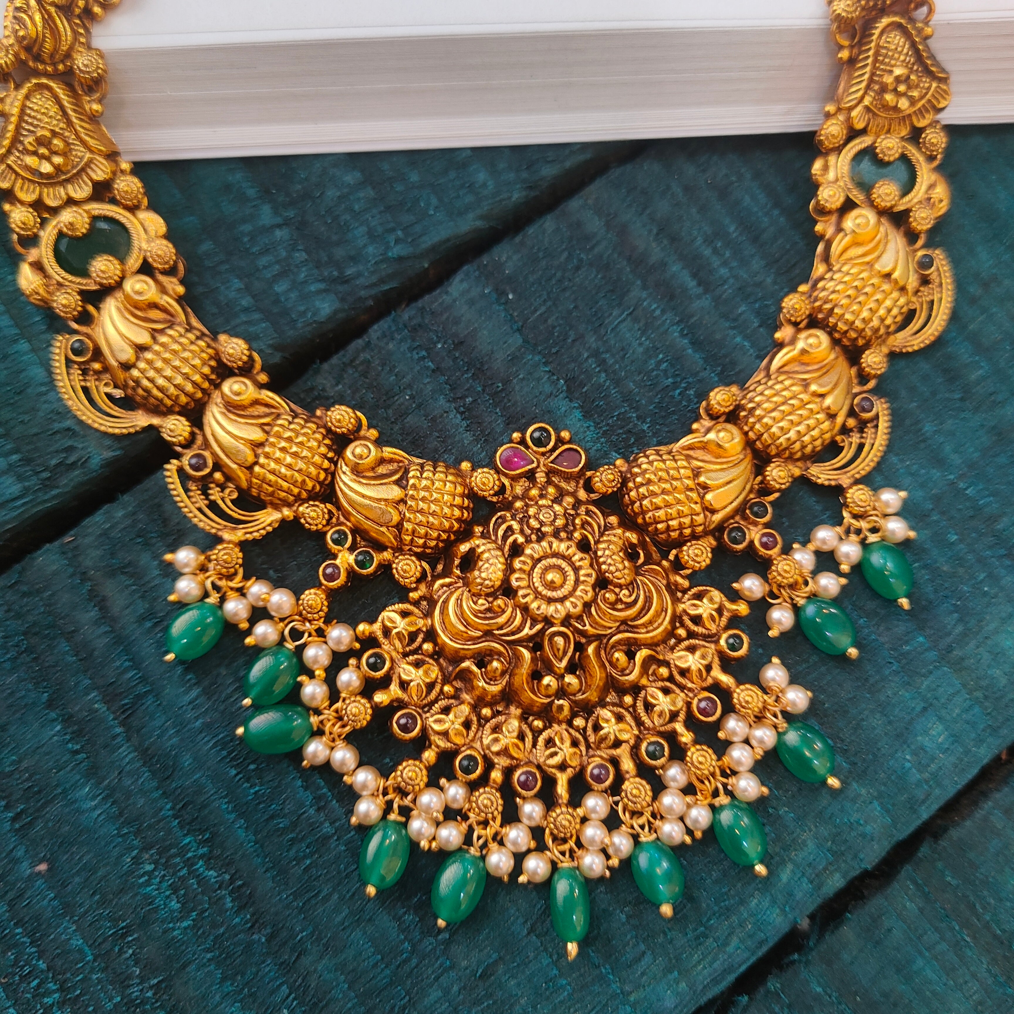 925 Silver Antique Nakshi Necklace -0527