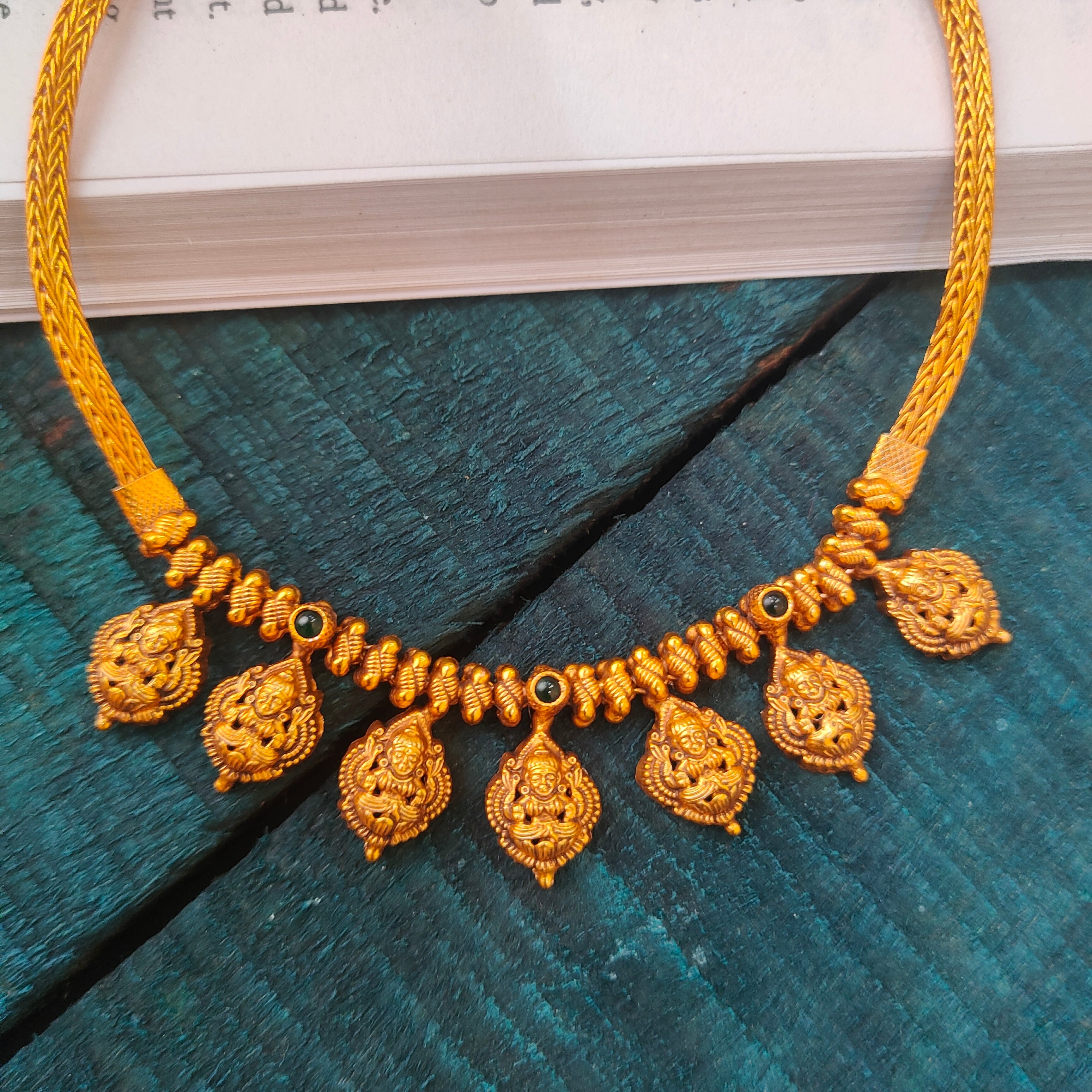 925 Silver Lakshmi Necklace -0522