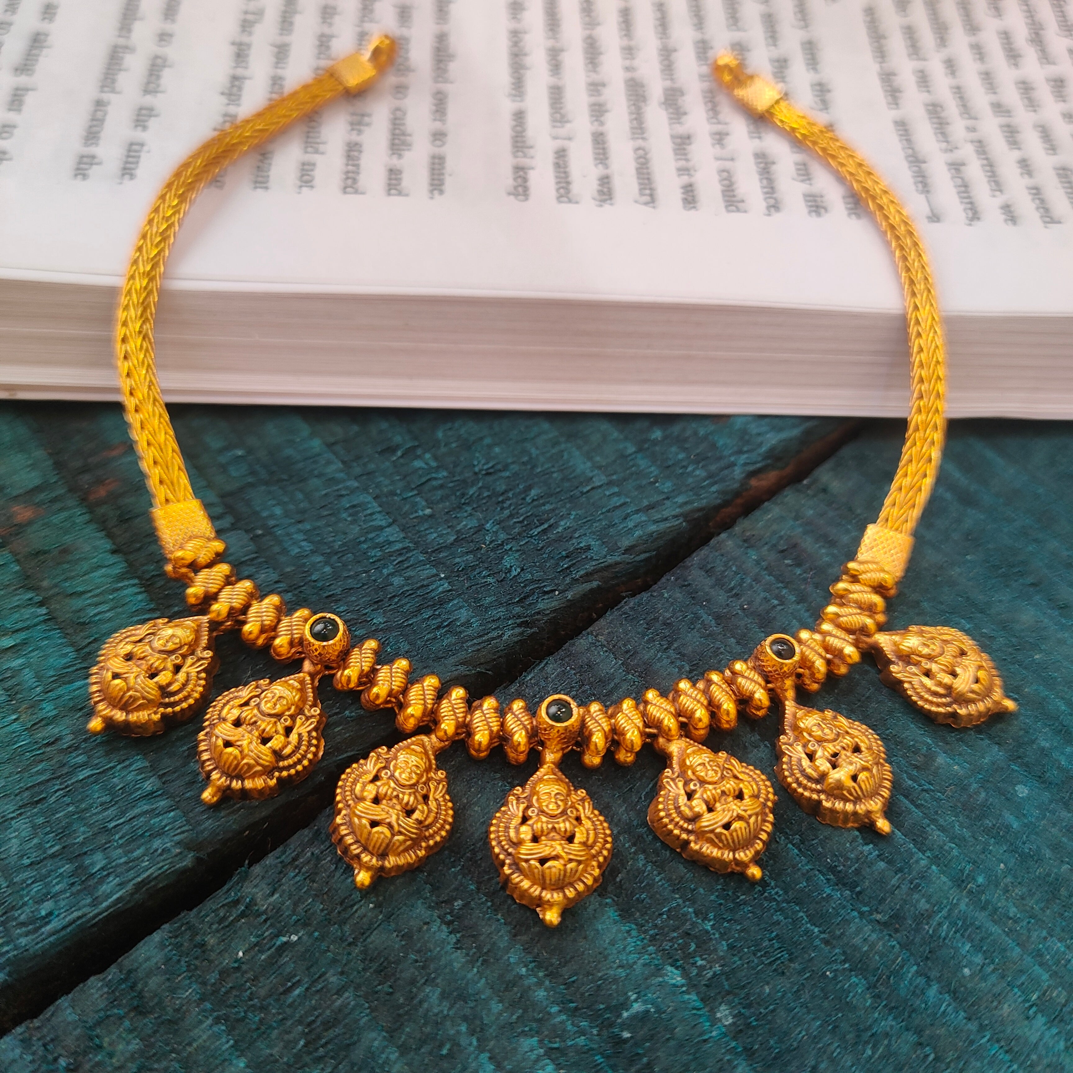 925 Silver Lakshmi Necklace -0522