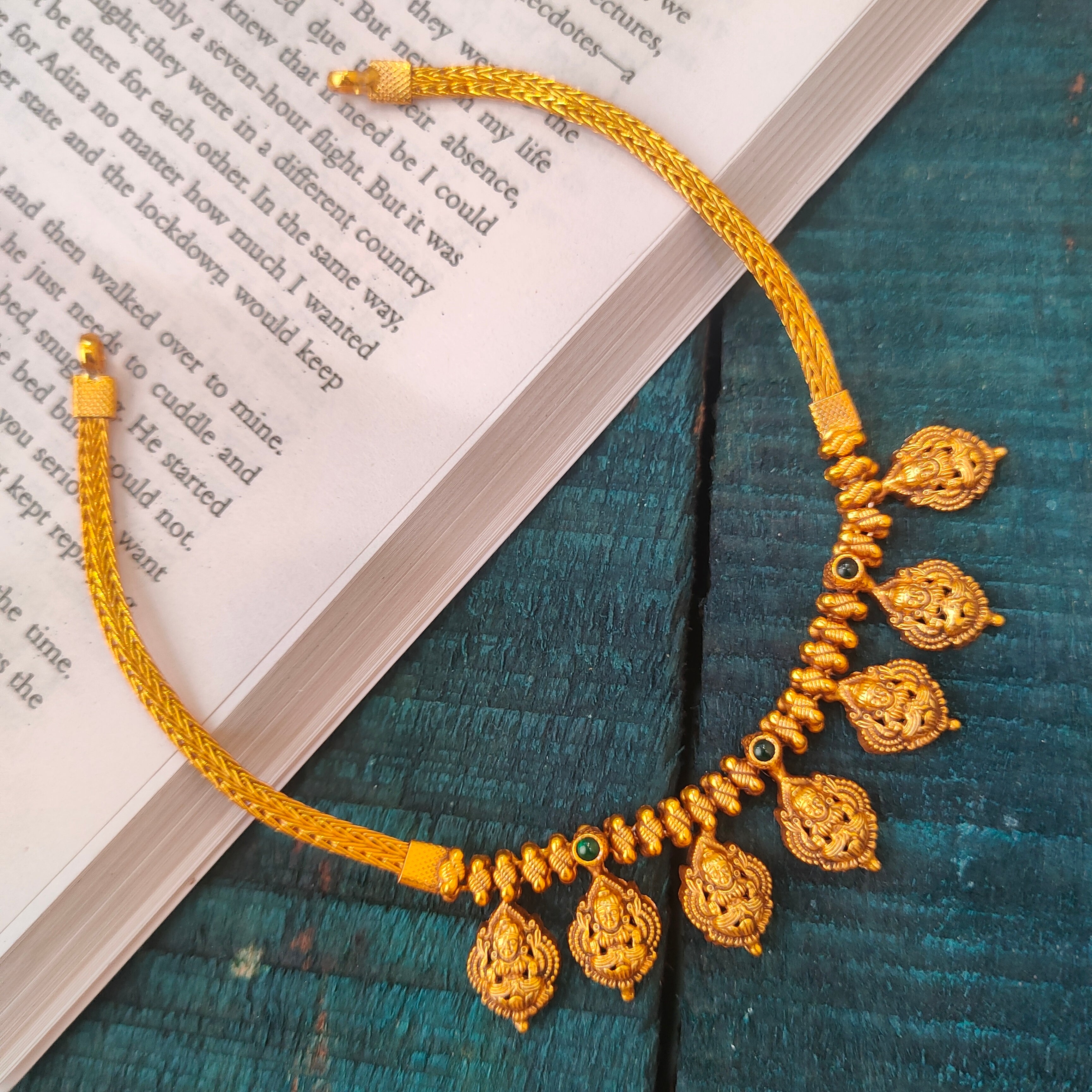 925 Silver Lakshmi Necklace -0522