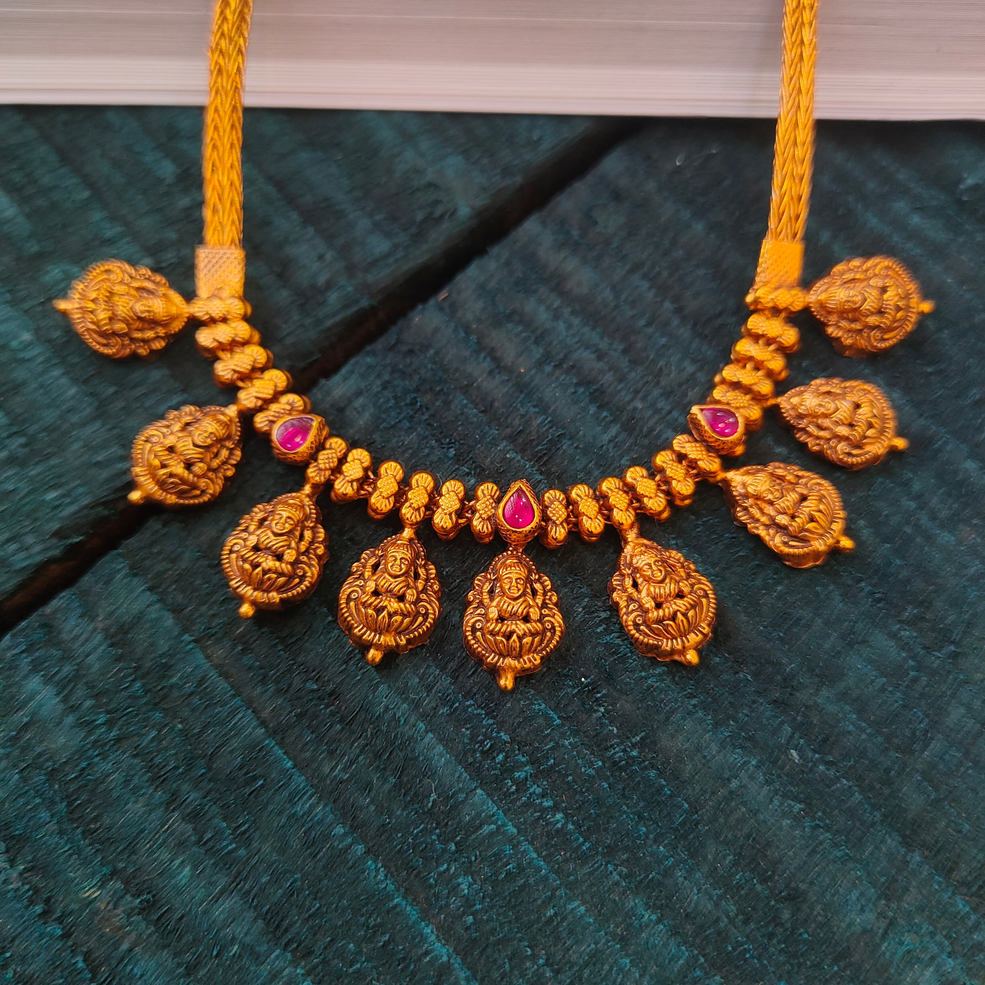 925 Silver Lakshmi Necklace -0520