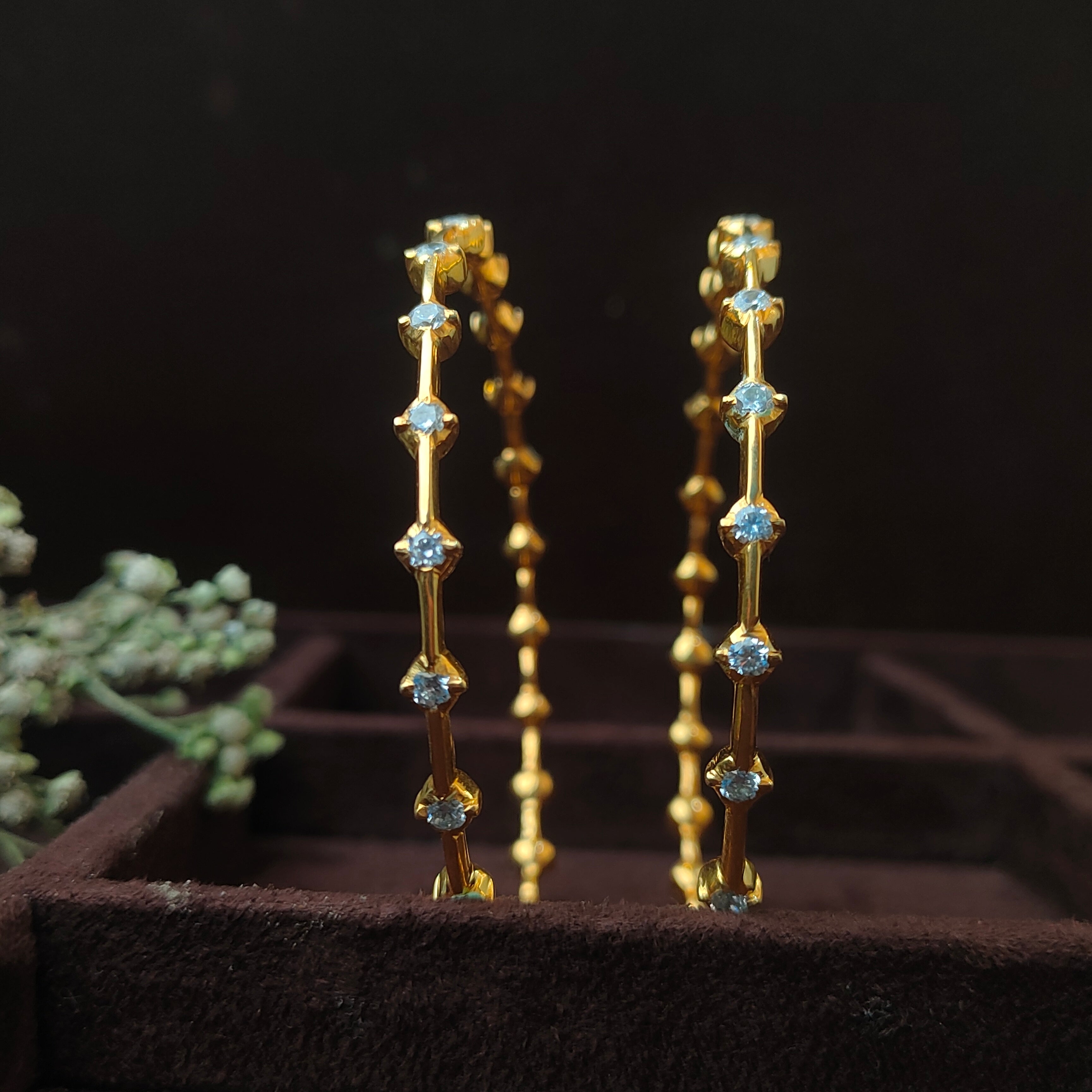 925 Silver Close SettingsBangle- 0580