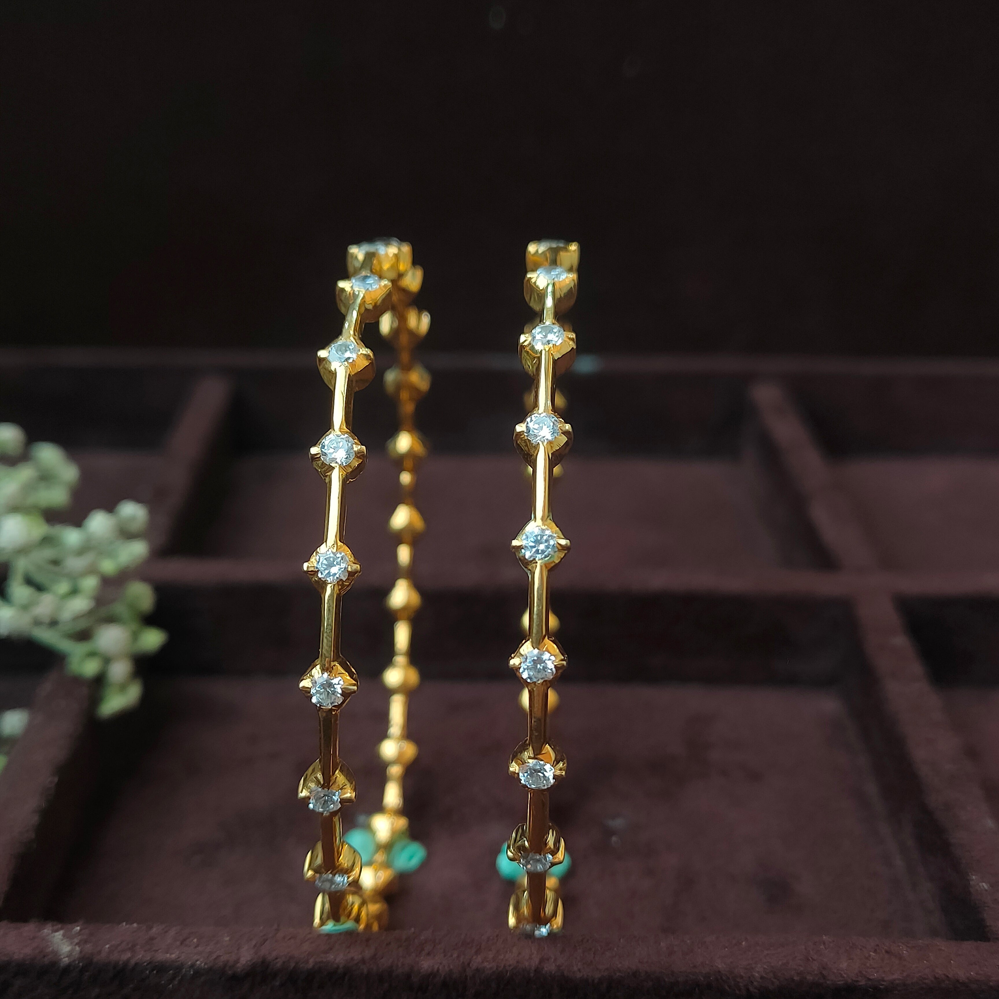 925 Silver Close SettingsBangle- 0580