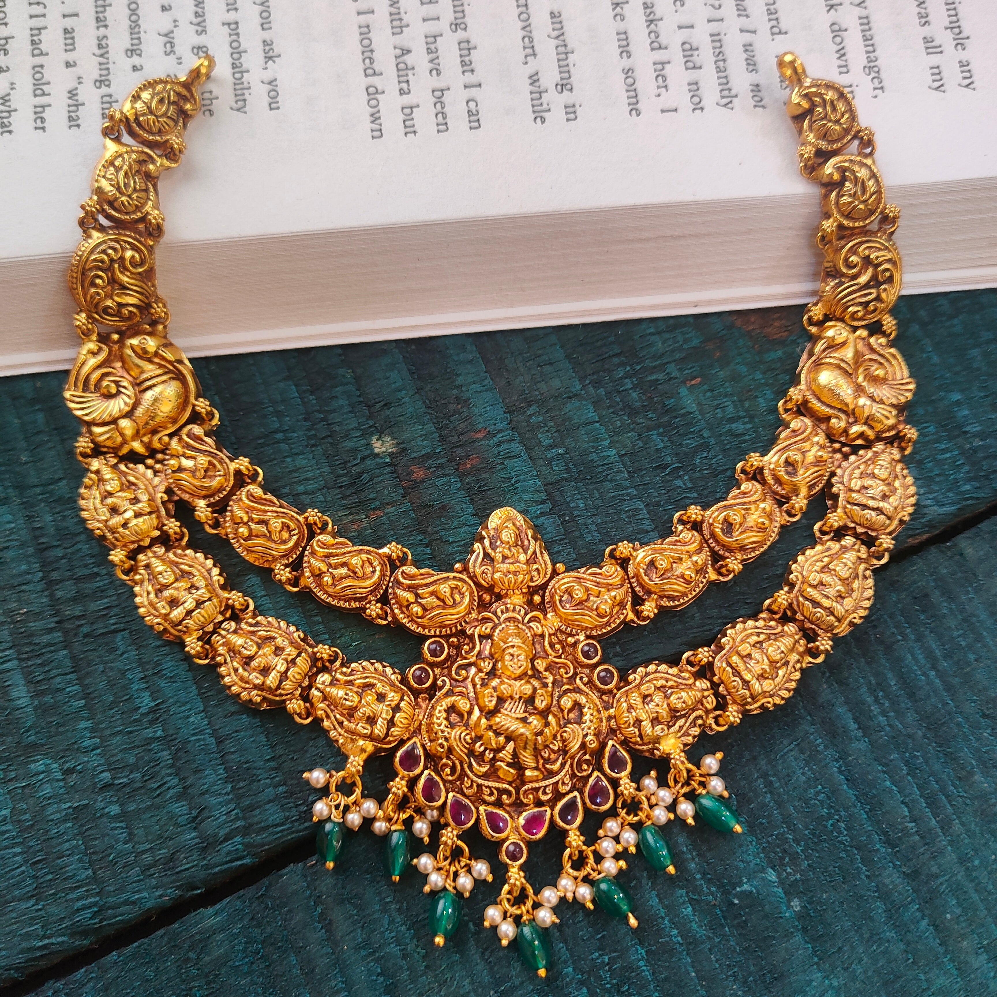 925 Silver Lakshmi Nakshi Necklace -0508