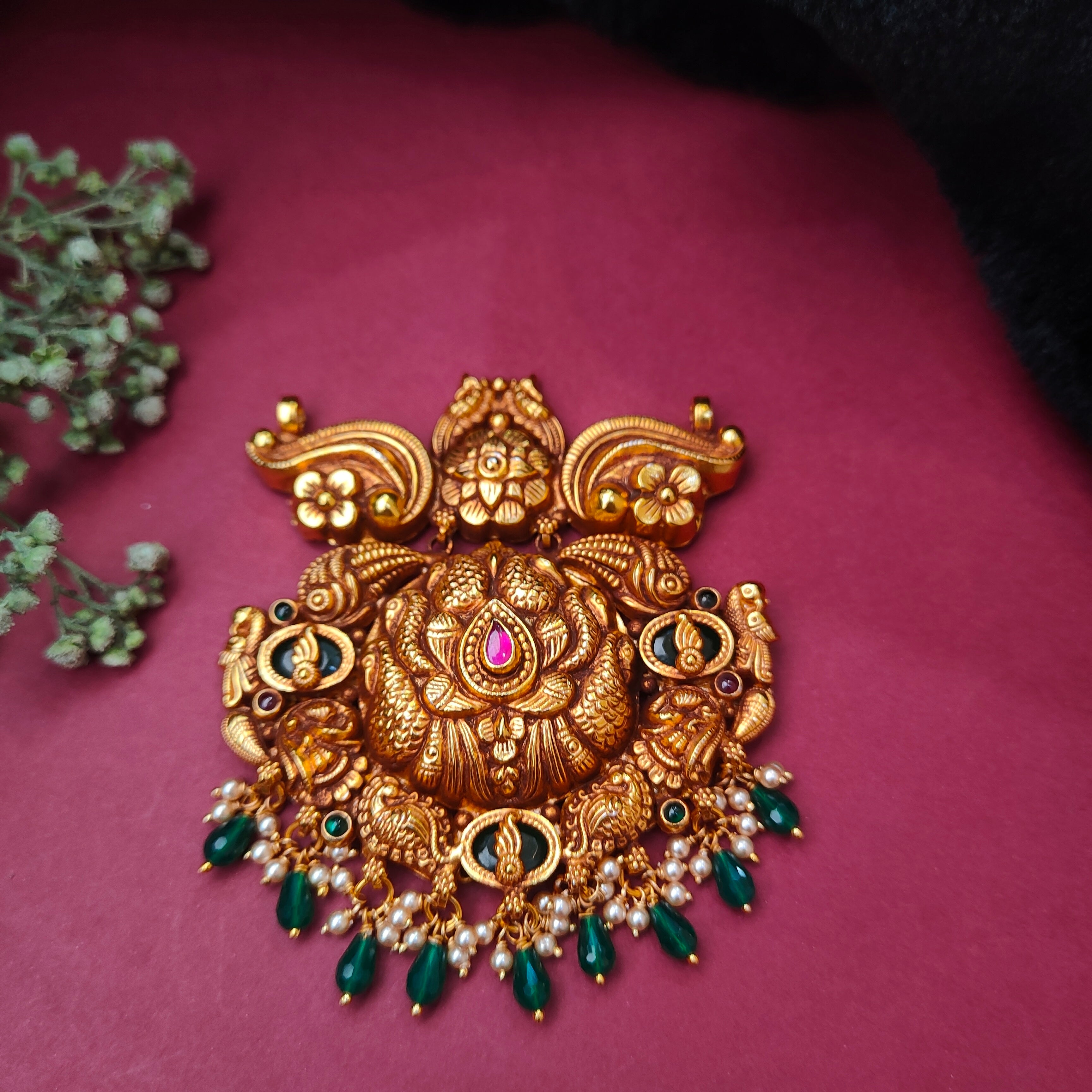 925 Silver Gold Plated Pendant-0555