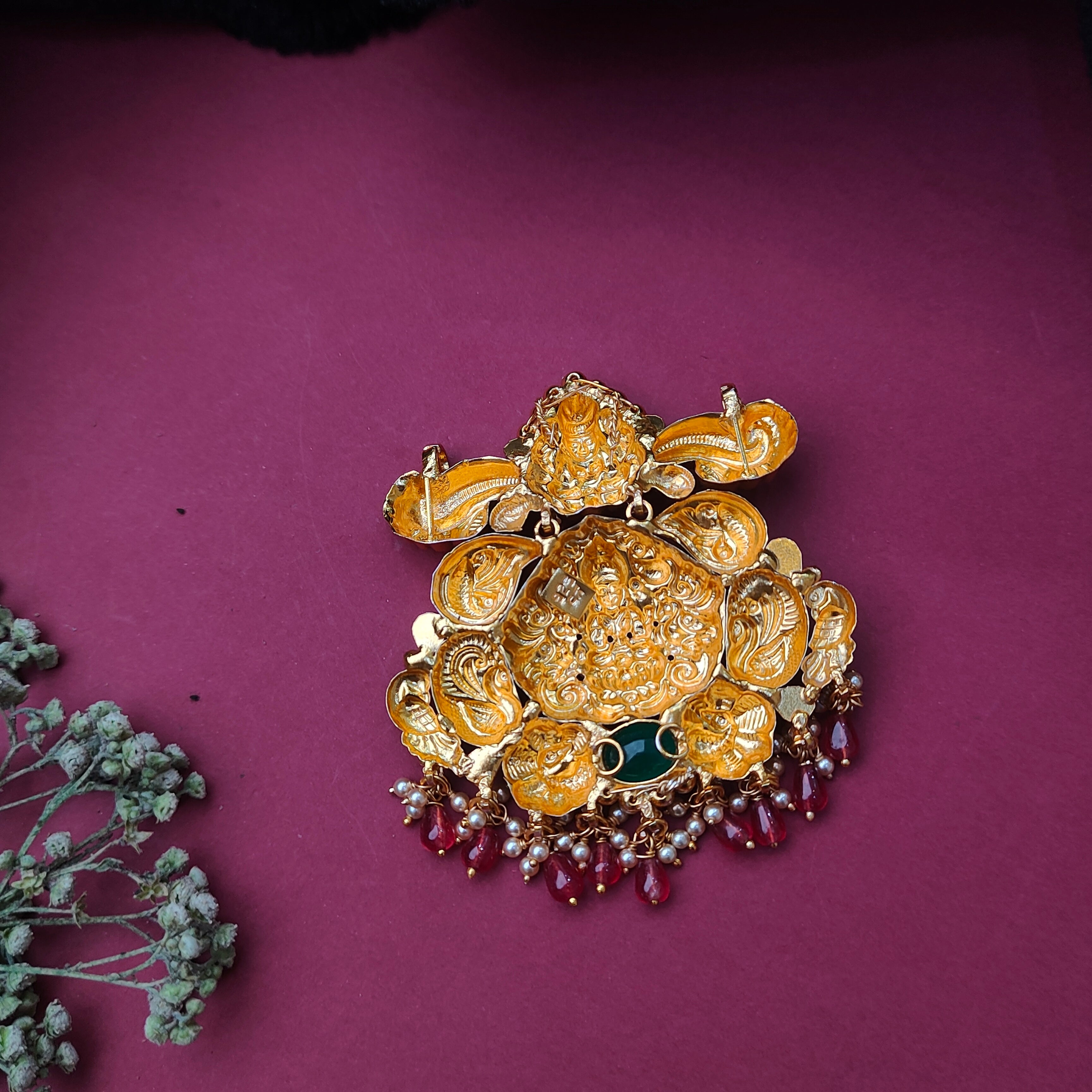 925 Silver Gold Plated Pendant-0556