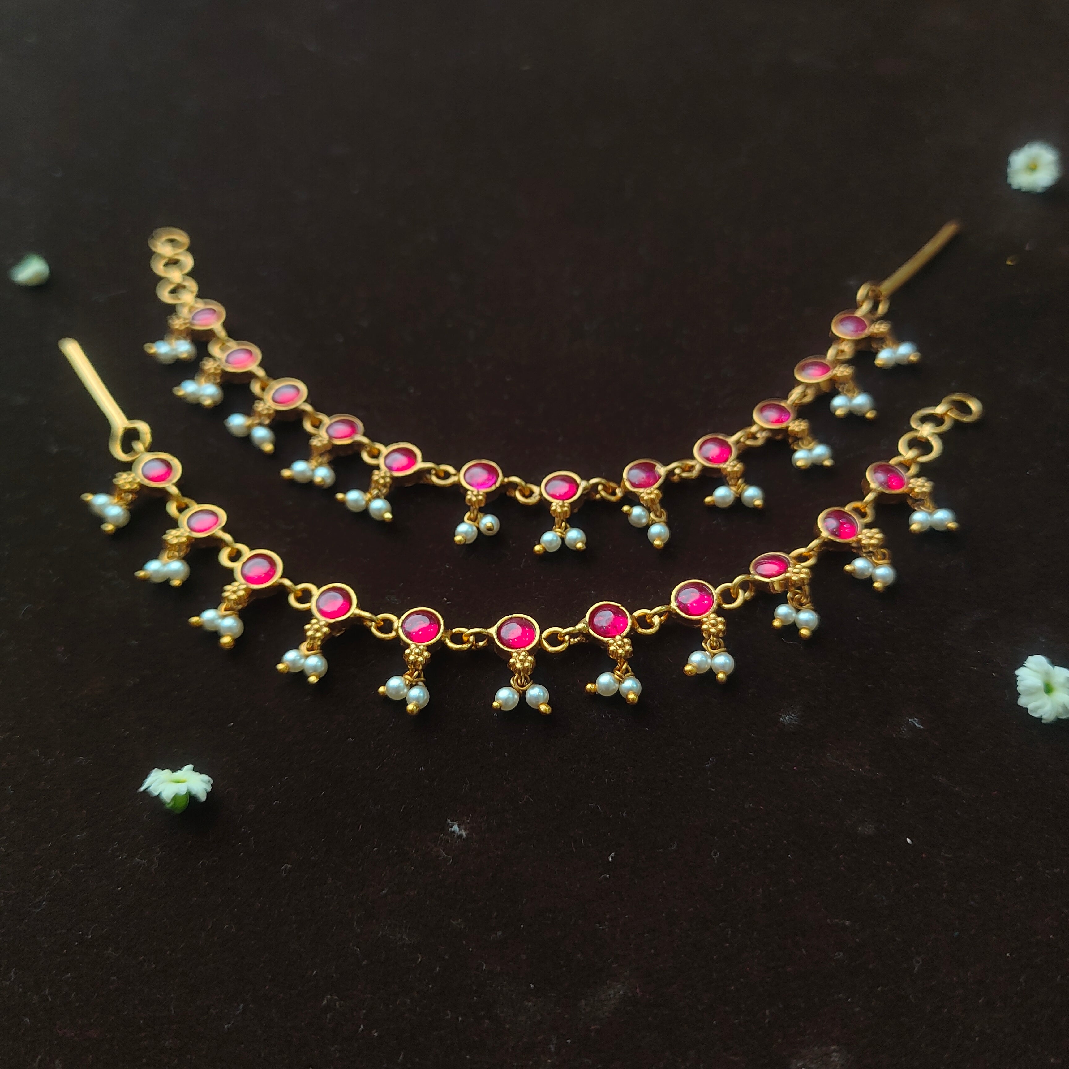 Vattam Silver Earchain - 003