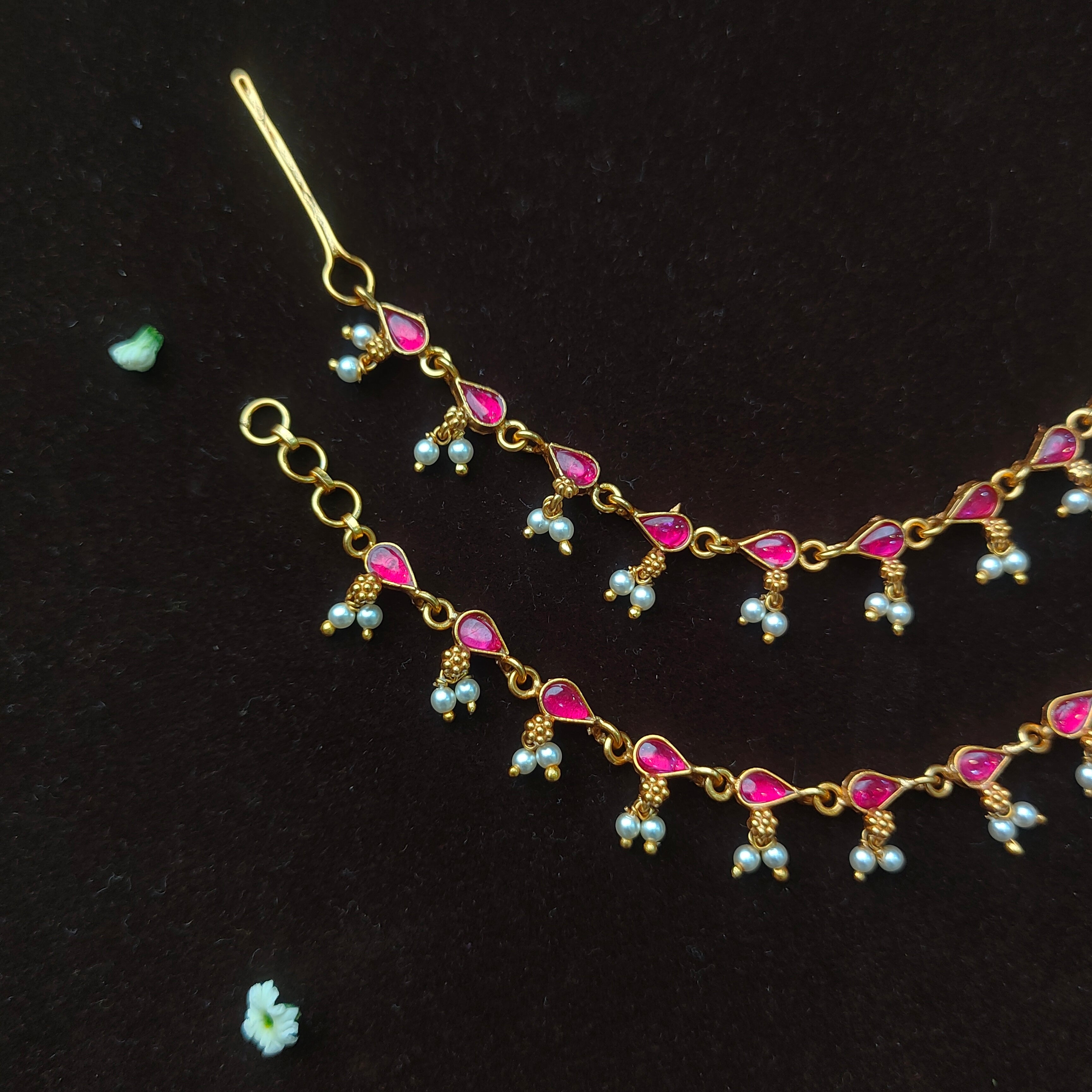 Raindrop Silver Earchain - 005