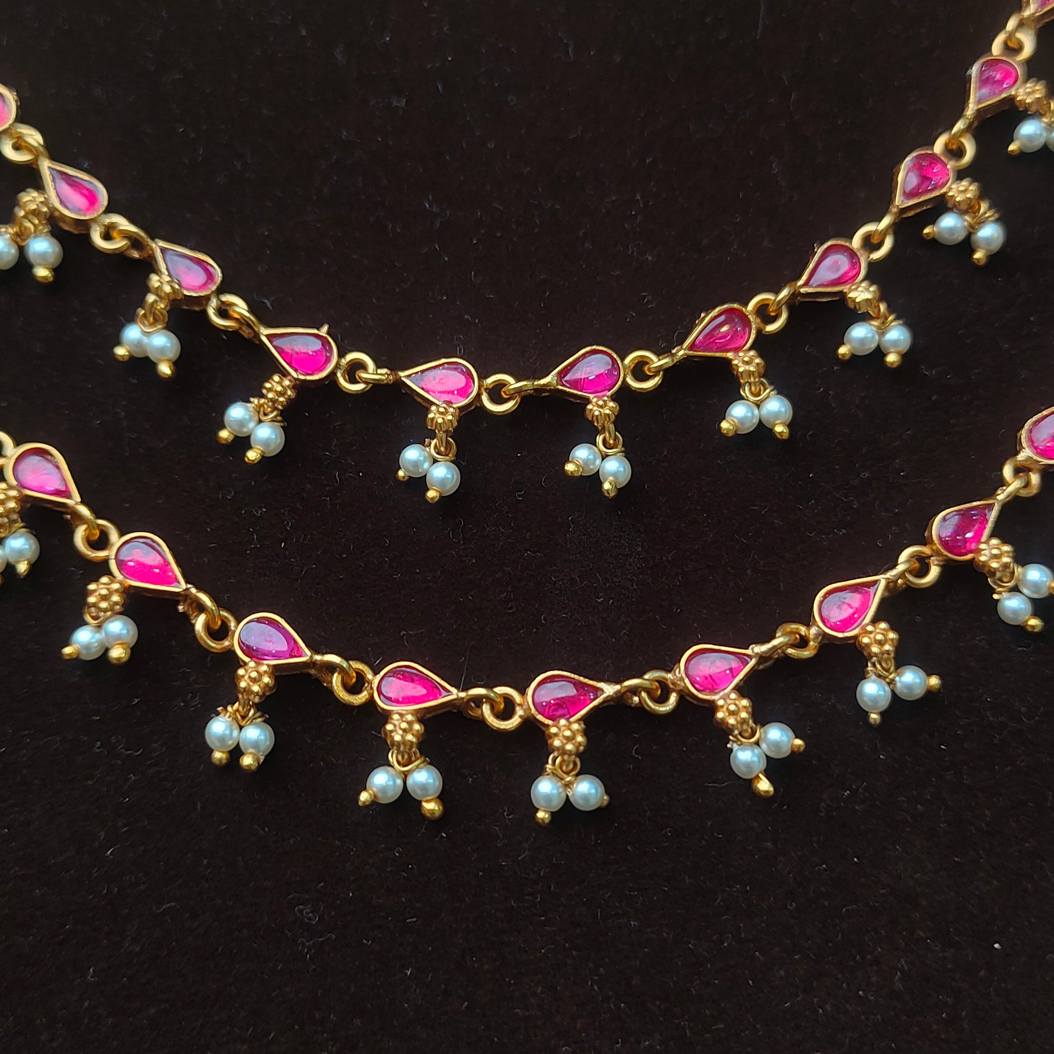 Raindrop Silver Earchain - 005