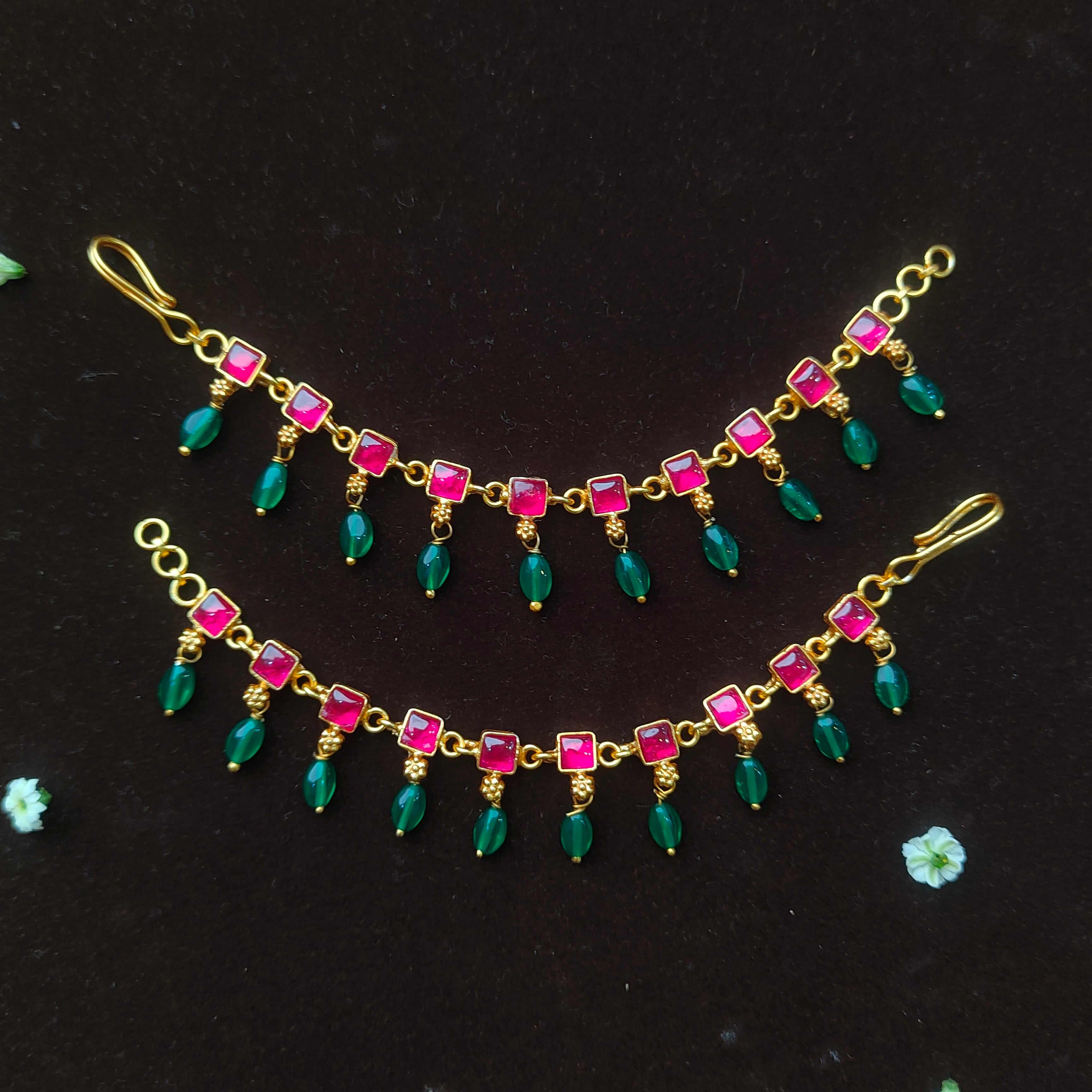 Sadhura Silver Earchain -004