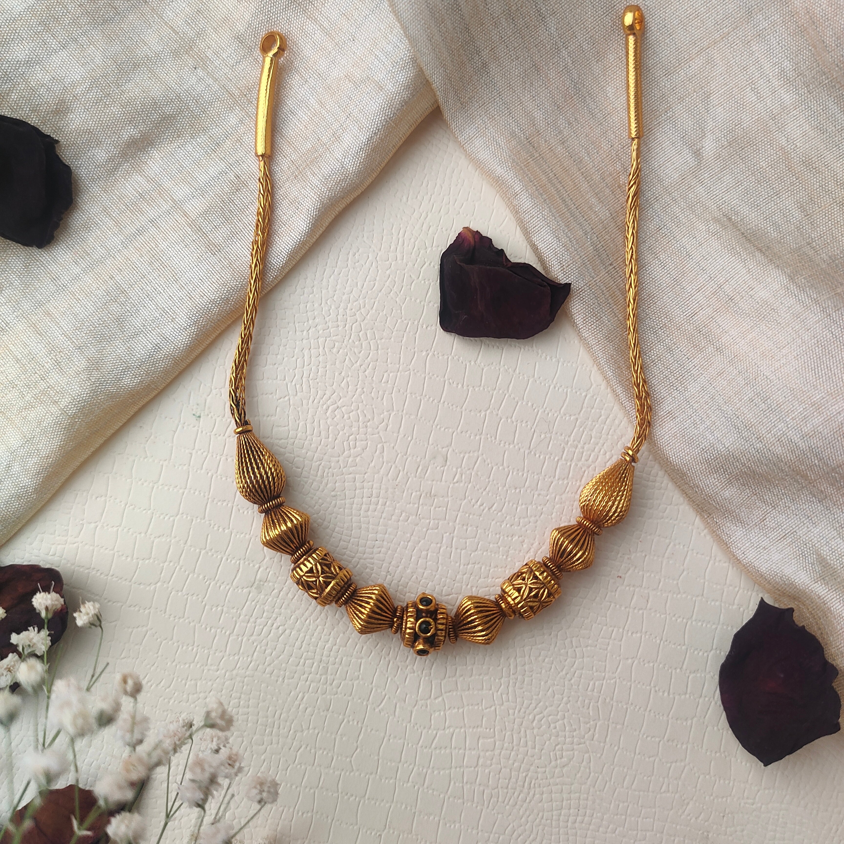 Minimal Gundu Necklace - 0021