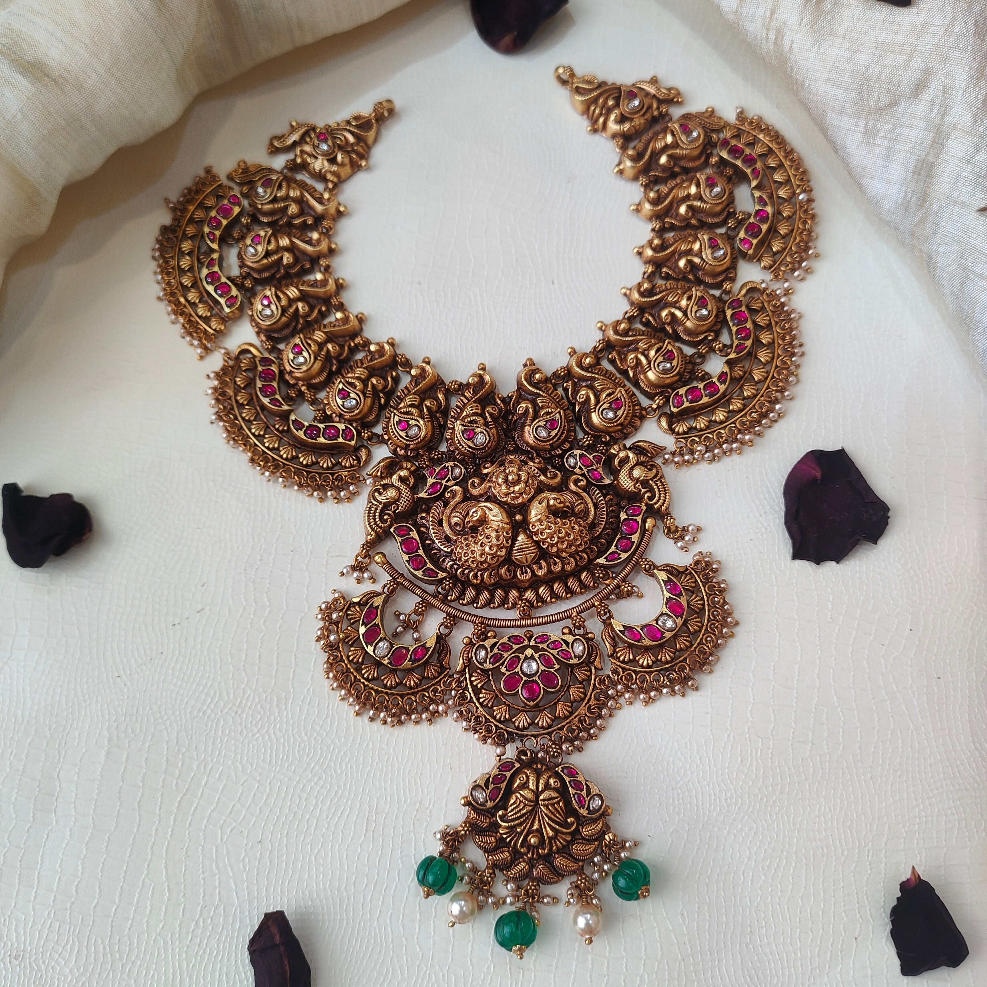 Nakshi Kundan Heavy Neckpiece - 0044