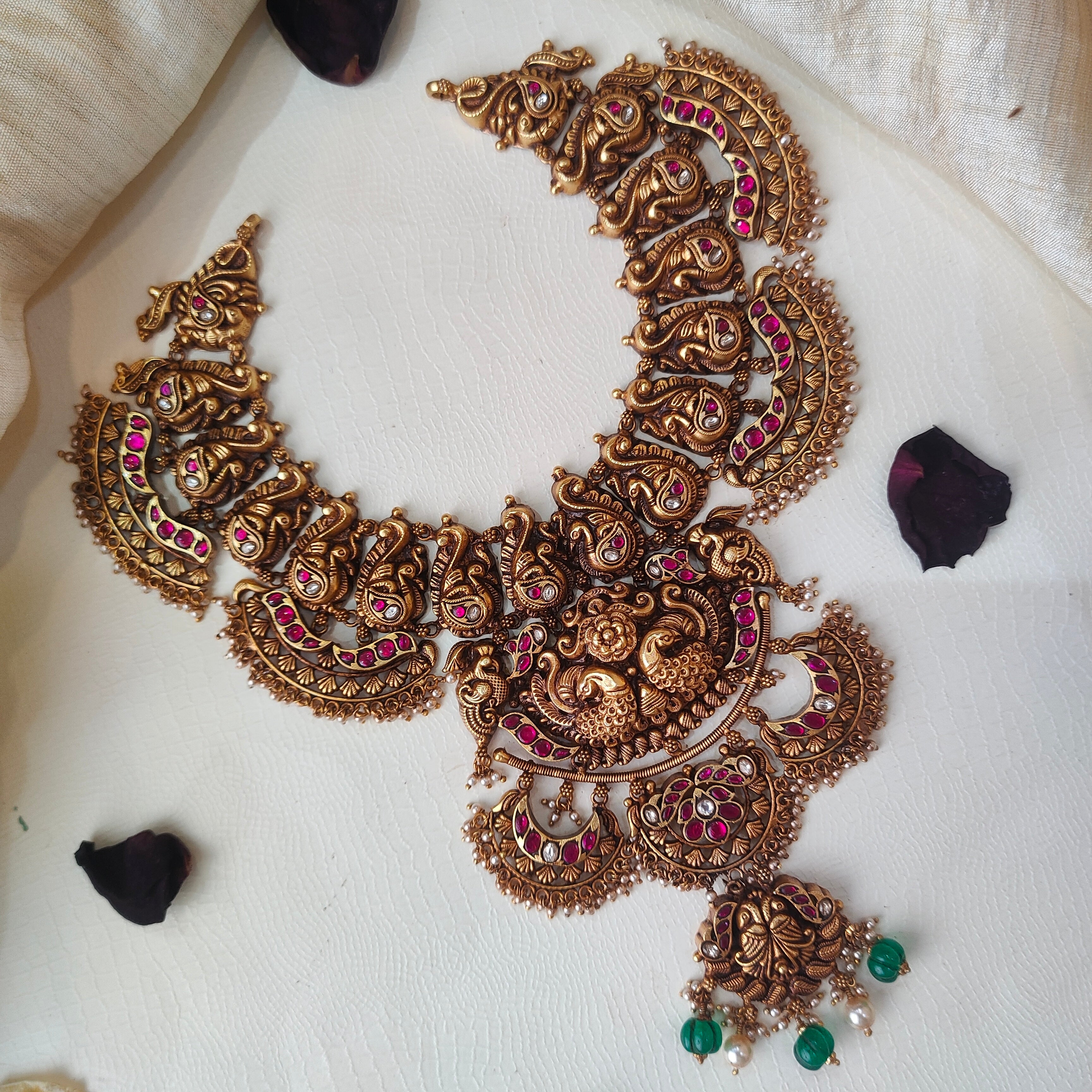 Nakshi Kundan Heavy Neckpiece - 0044