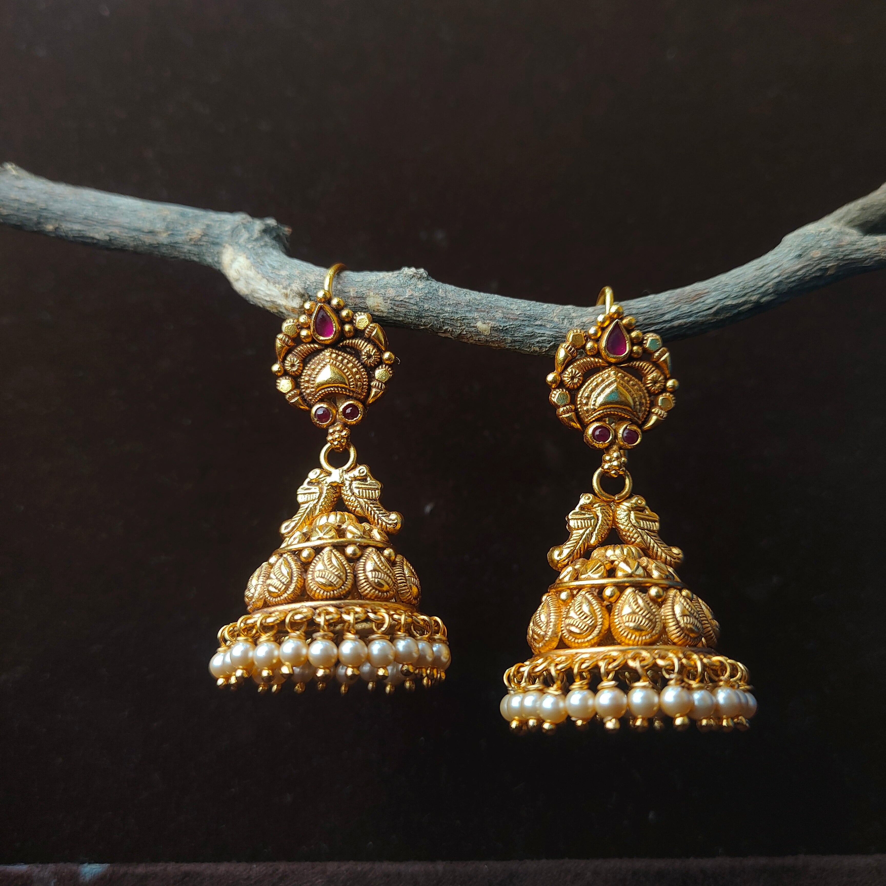 Parasu Silver Hook Jhumka - 0061