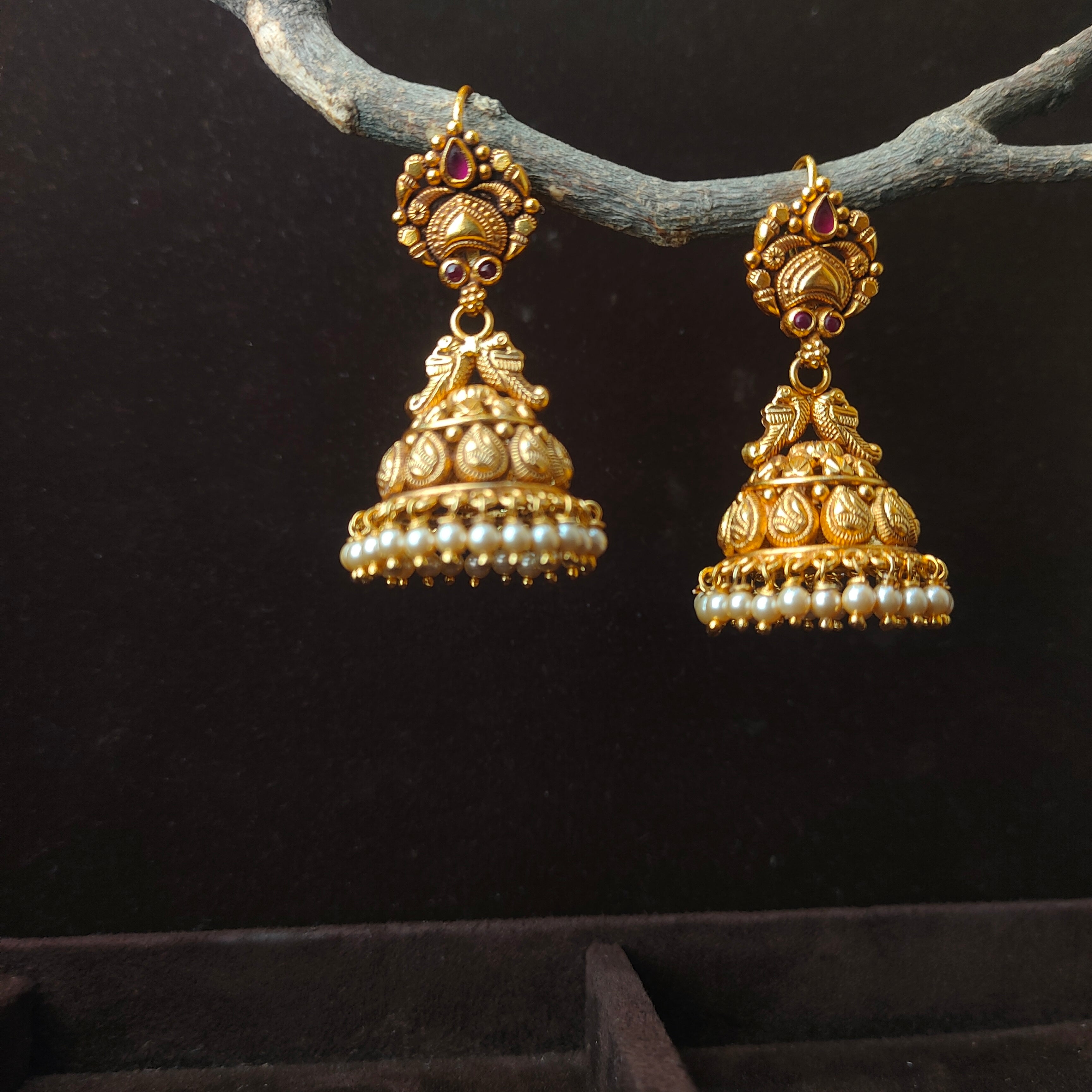 Parasu Silver Hook Jhumka - 0061