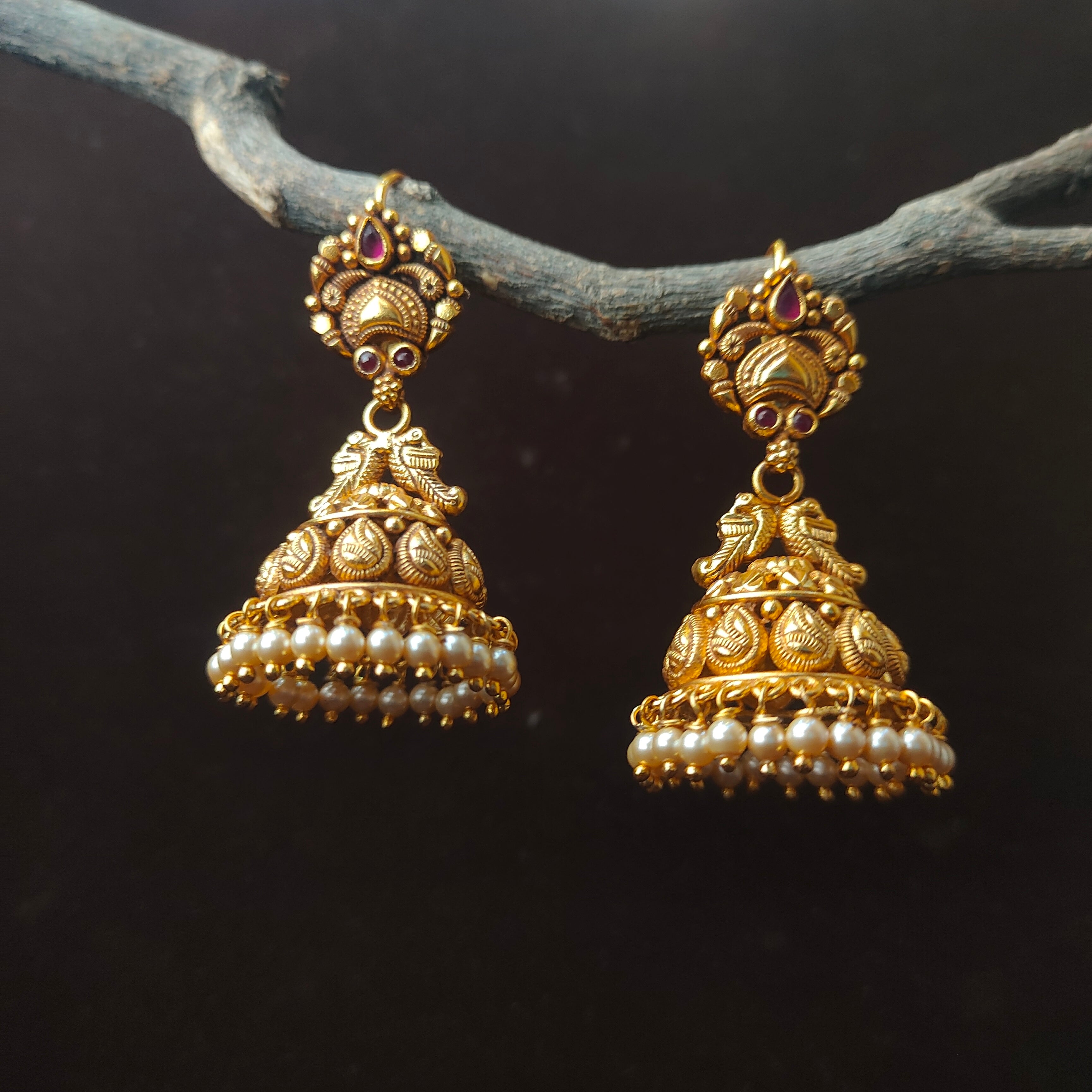 Parasu Silver Hook Jhumka - 0061