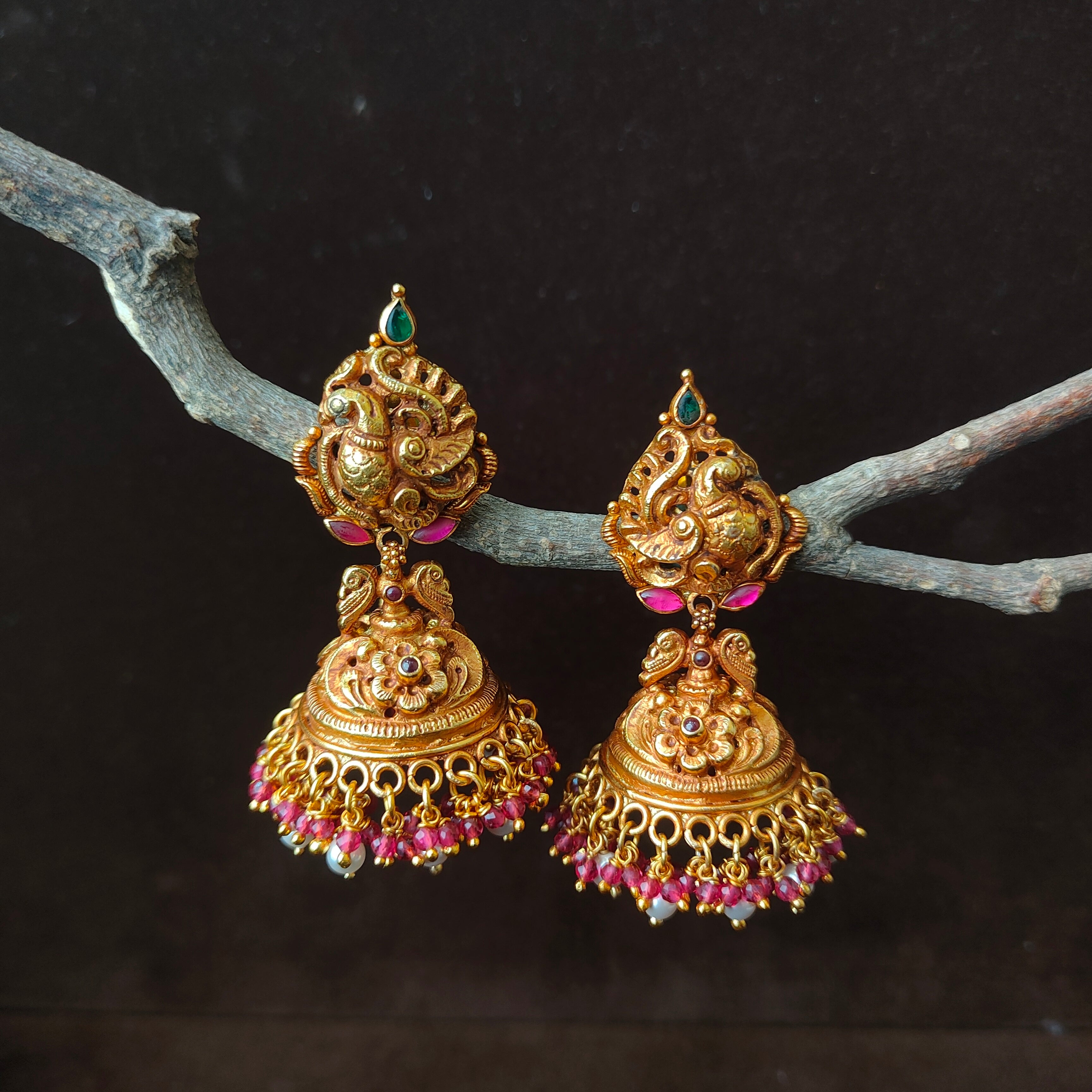 Raji Silver Jhumka - 0051