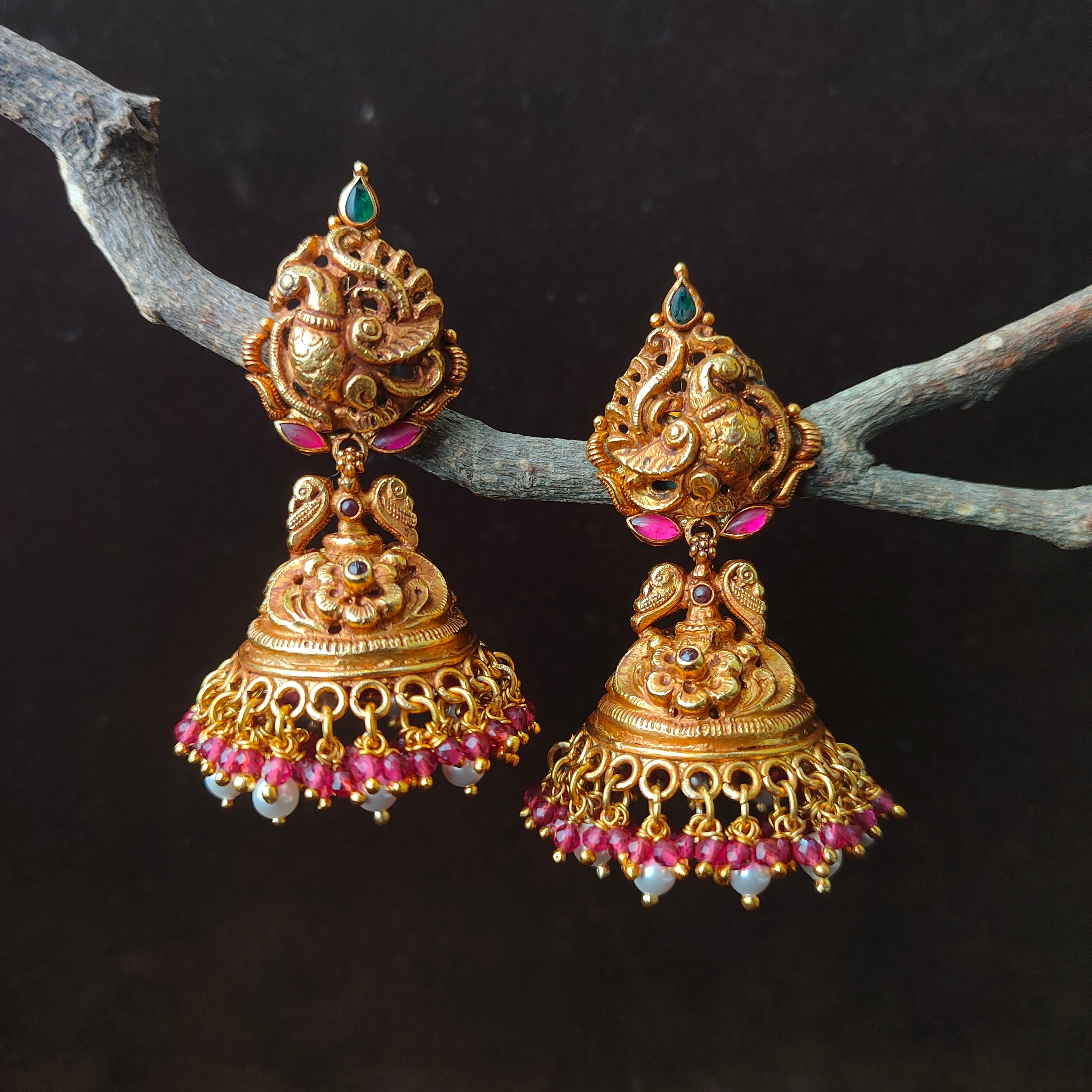 Raji Silver Jhumka - 0051