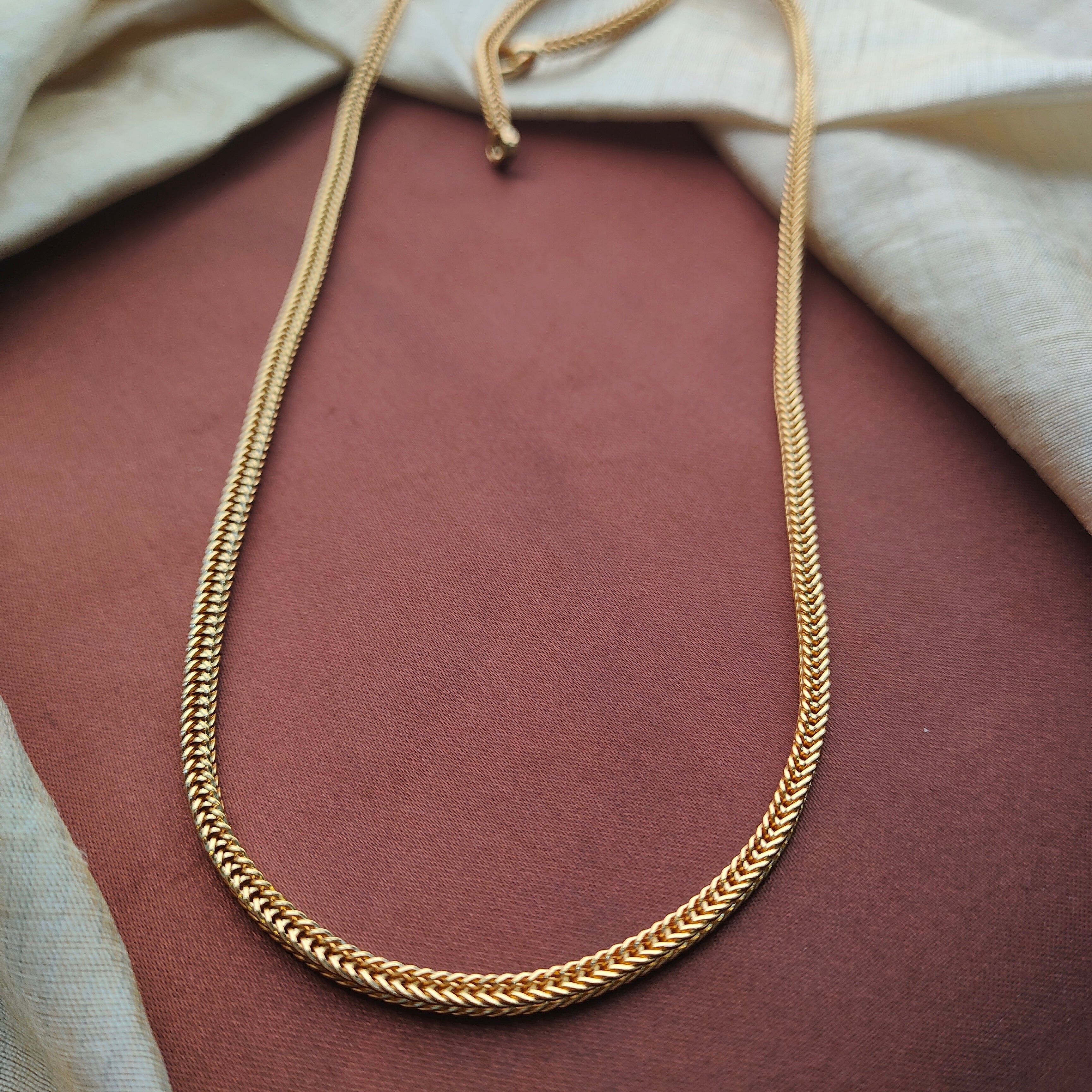 Silver 92.5 Gold plated Chain - 0509