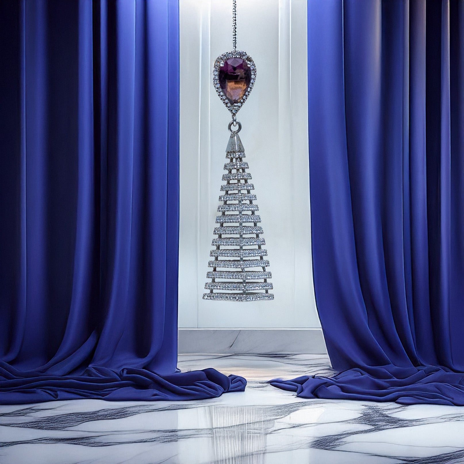 Pure 925 Silver Earring - 9118