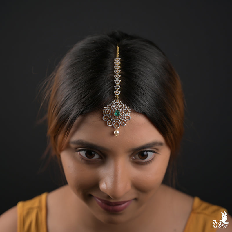 Theia Diamond Look Tikka - 7204 ( MADE TO ORDER )