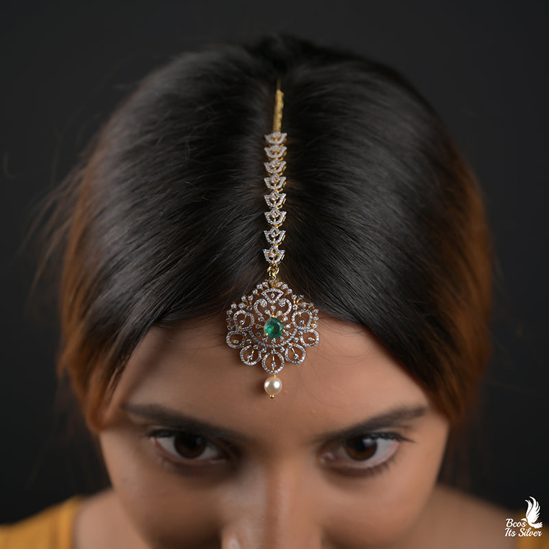 Theia Diamond Look Tikka - 7204 ( MADE TO ORDER )