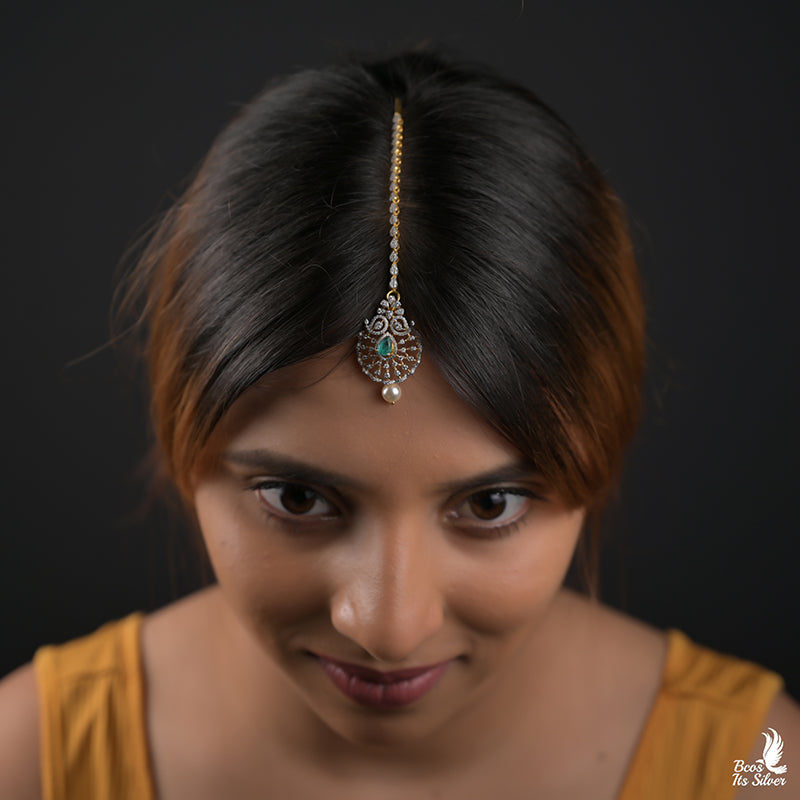 Theia Diamond Look Tikka - 7201 ( MADE TO ORDER )