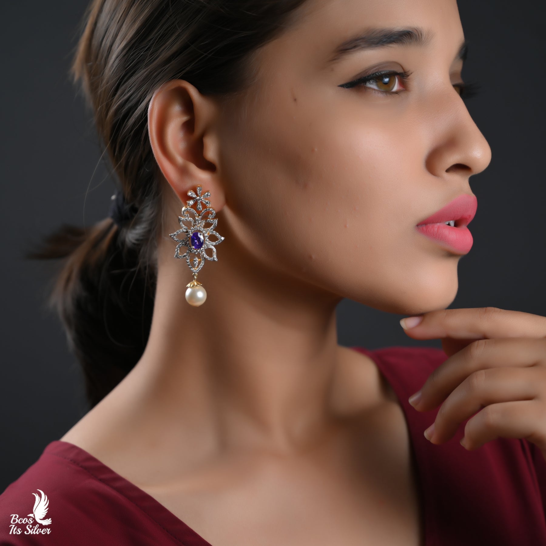 Theia Diamond Look Chandbali - 6009