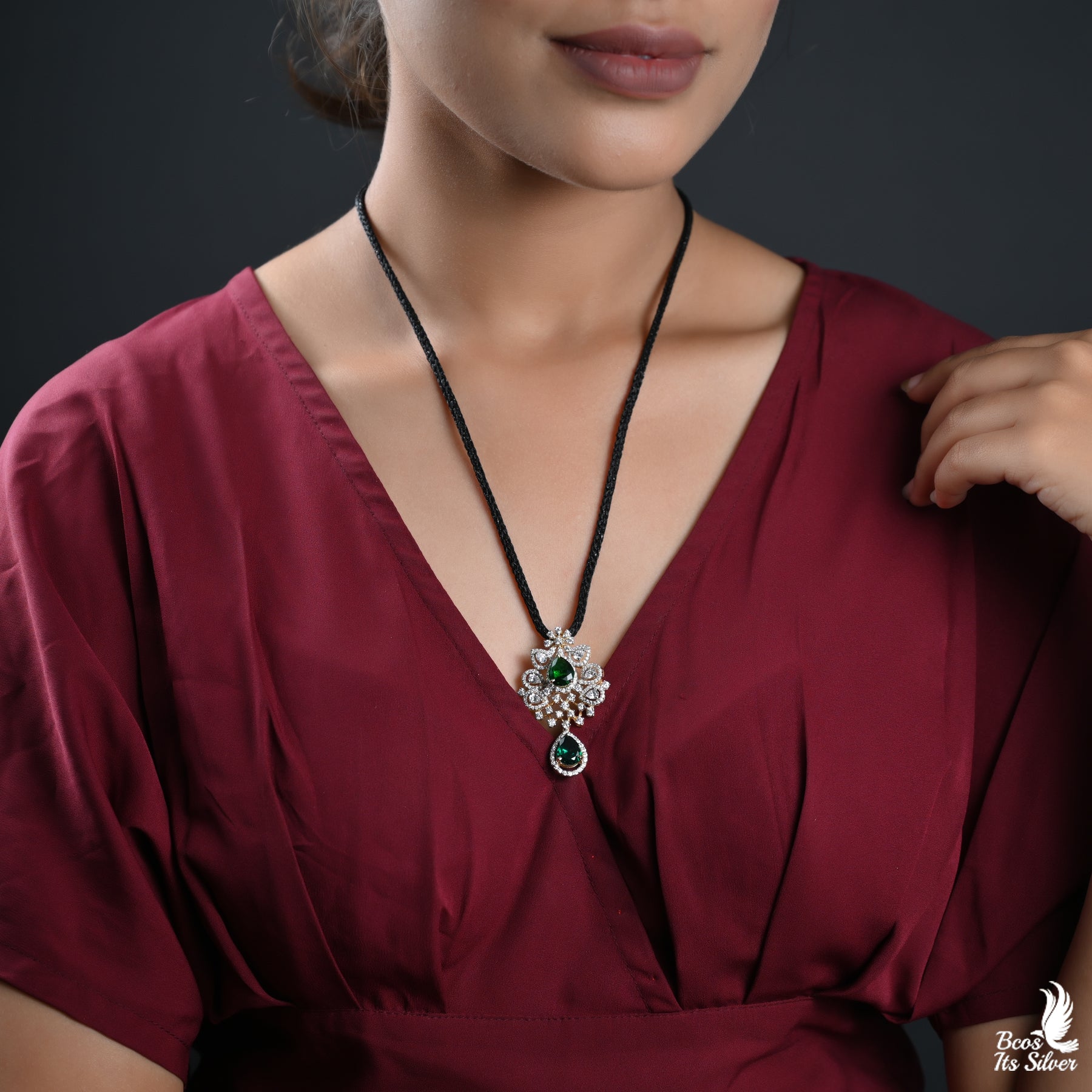 Theia Diamond Look Pendant - 3851 - ( MADE TO ORDER )