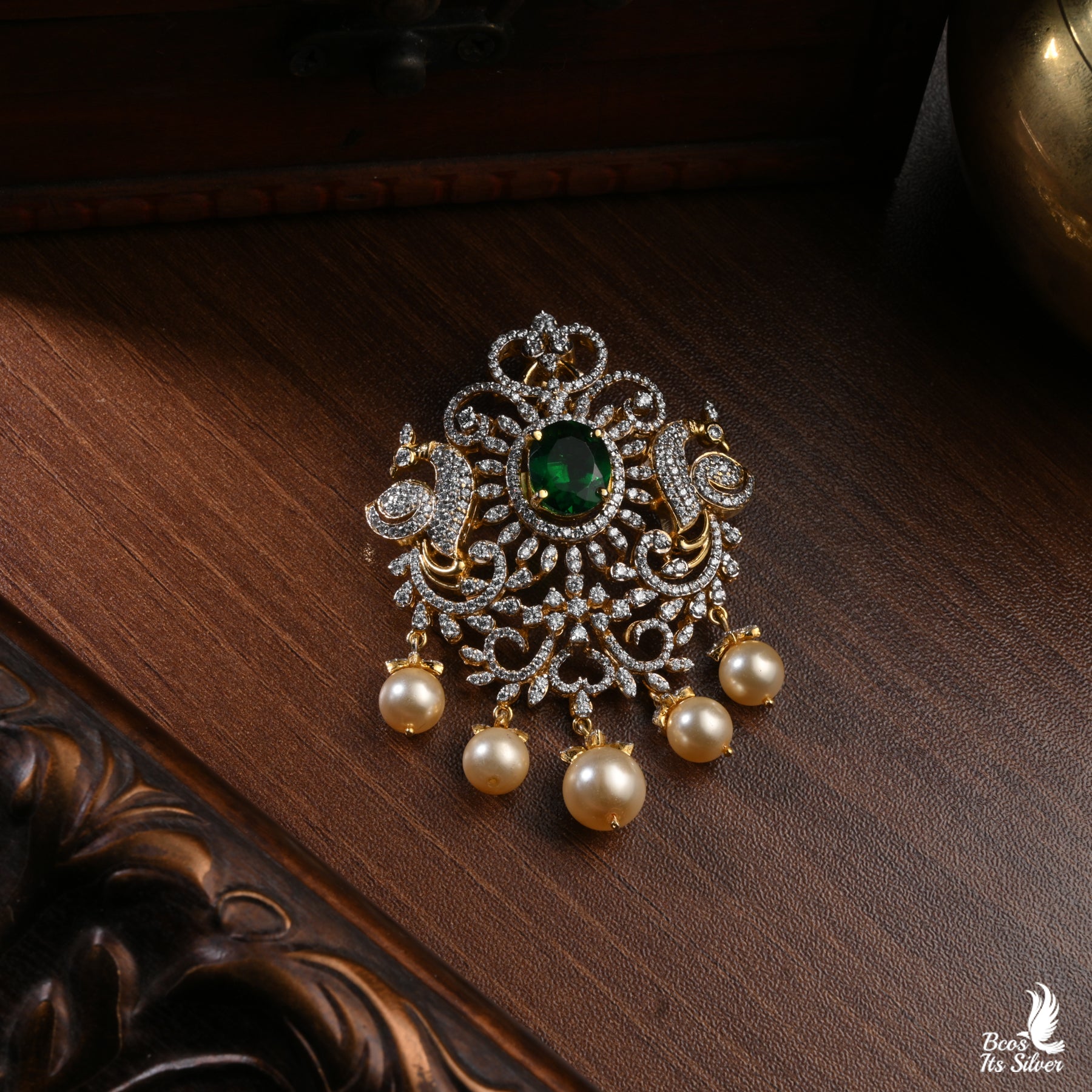Theia diamond look a like tikka / pendent - 4366 - ( MADE TO ORDER )