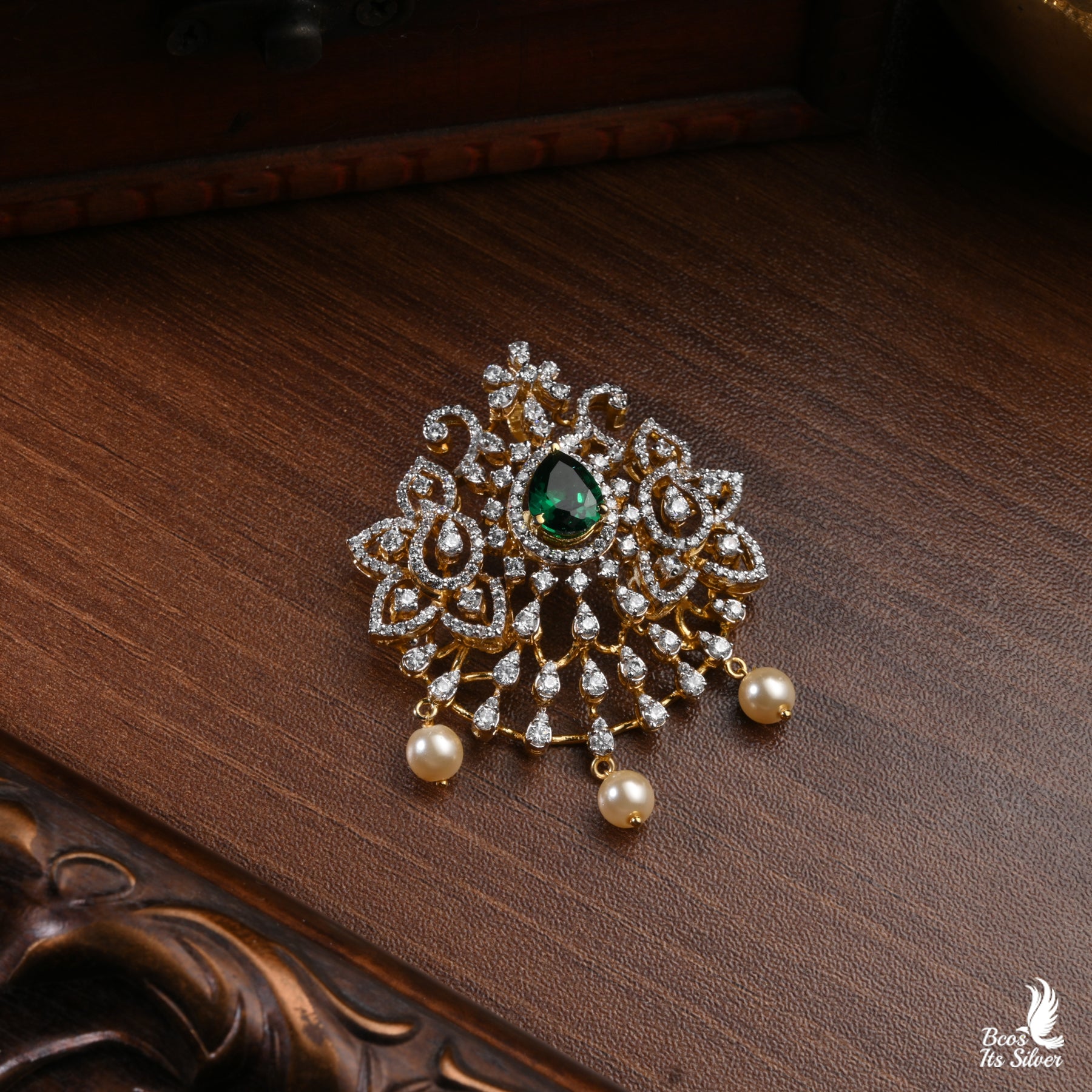 Theia Diamond Look Pendant - 3856 - ( MADE TO ORDER )