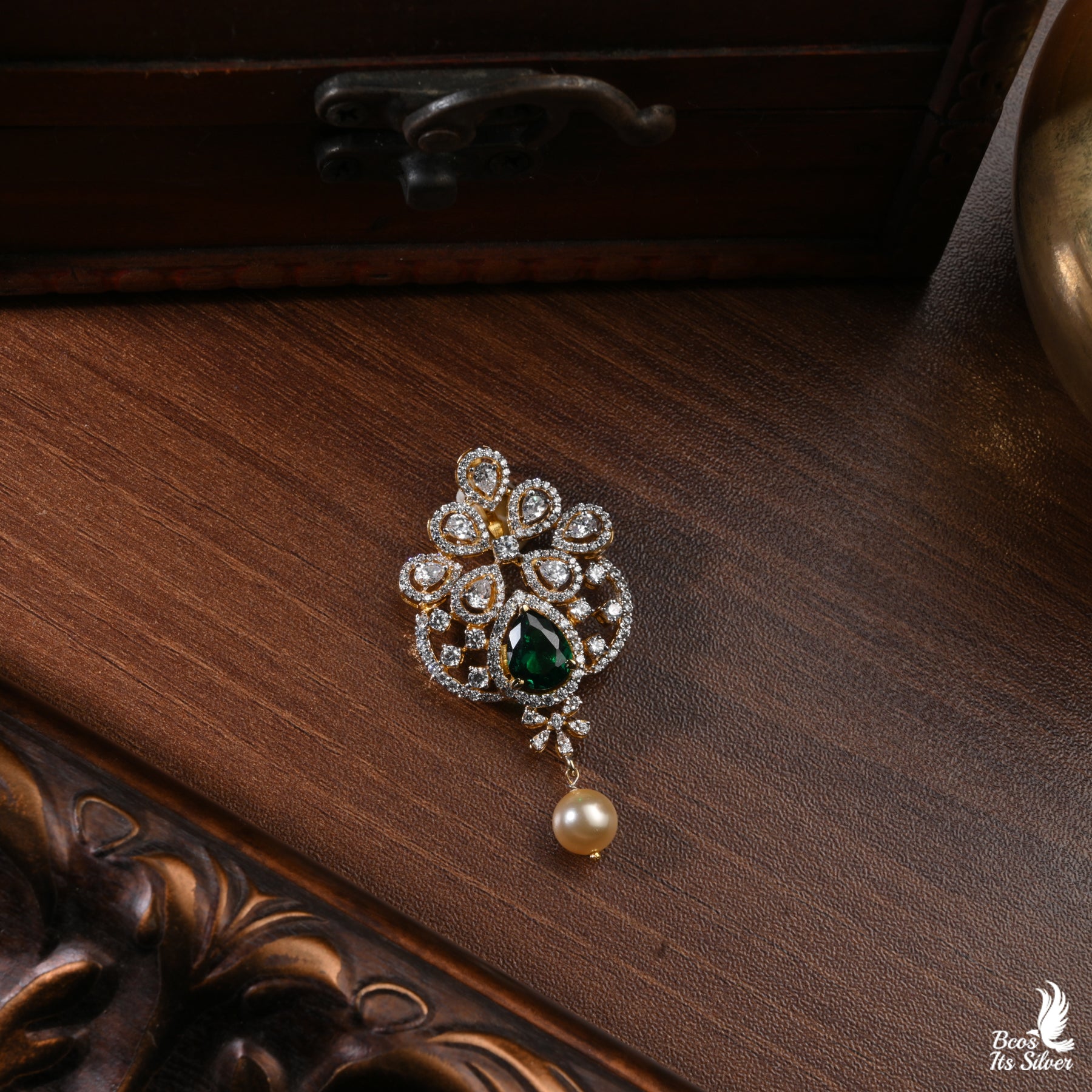 Theia Diamond Look Pendant - 4370- ( MADE TO ORDER )