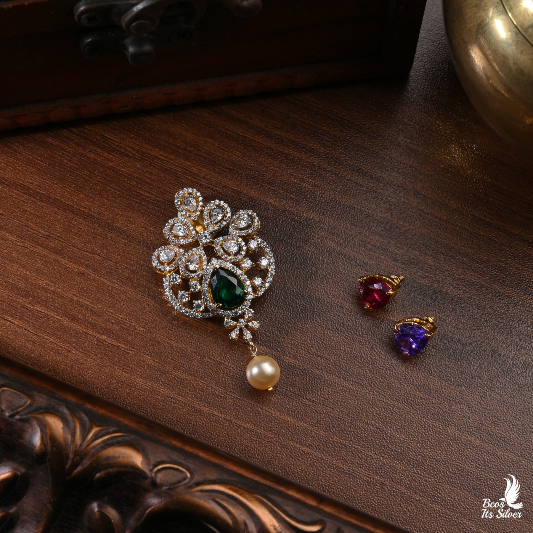 Theia Diamond Look Pendant - 4370- ( MADE TO ORDER )