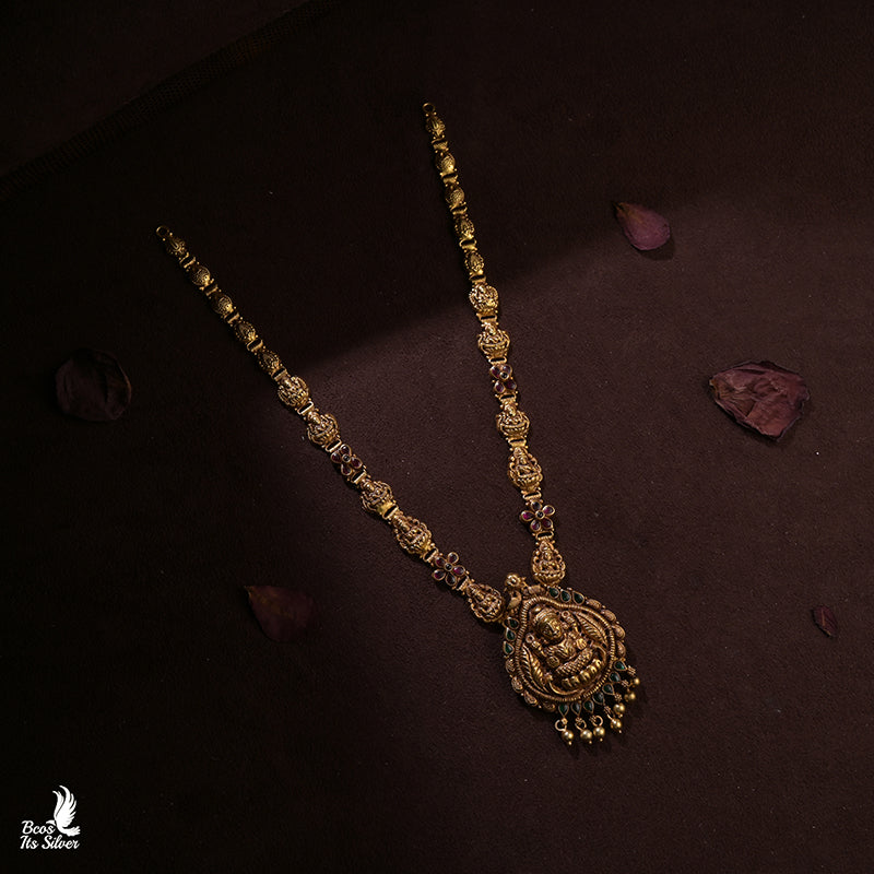 Pure 925 Silver Nakshi Haram-0131