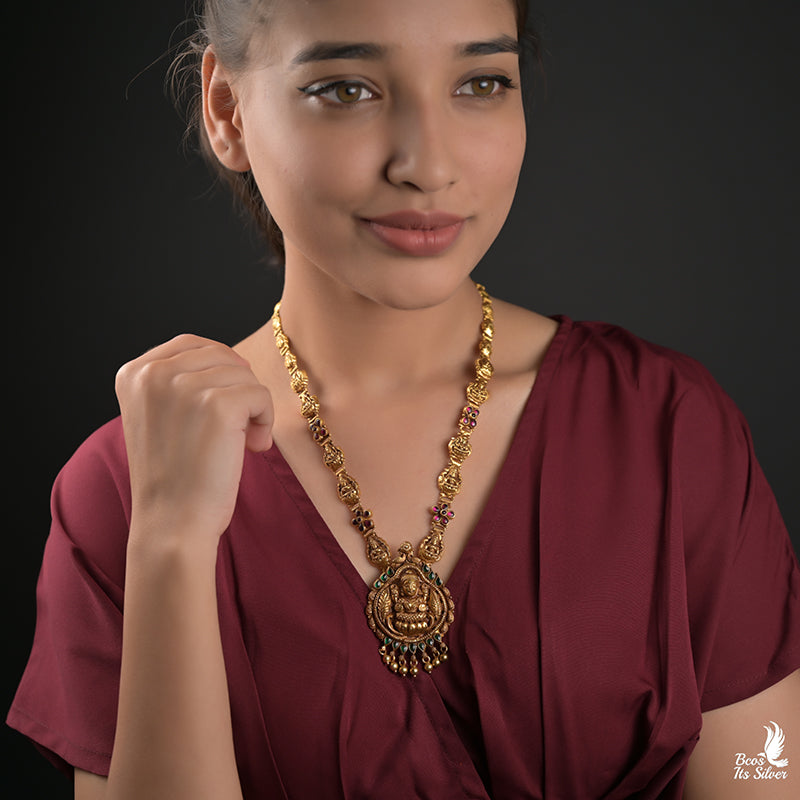 Pure 925 Silver Nakshi Haram-0131