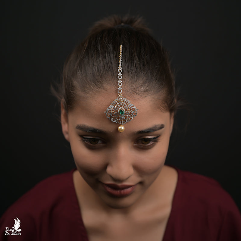 Theia Diamond Look Tikka - 0040 ( MADE TO ORDER )